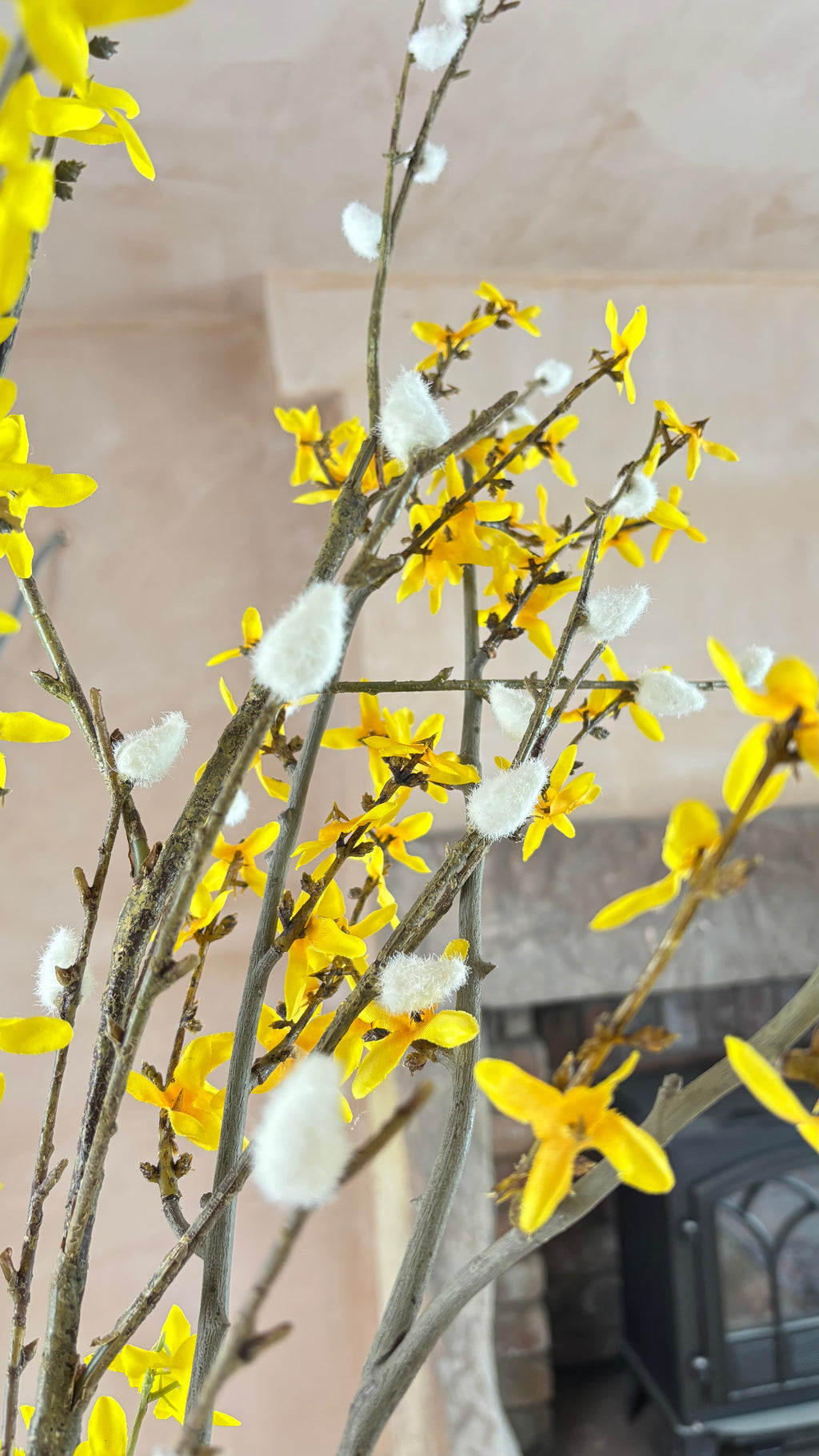 Faux Forsythia Branch