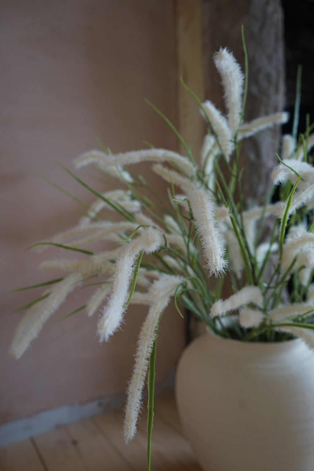 Faux White Wild Grass