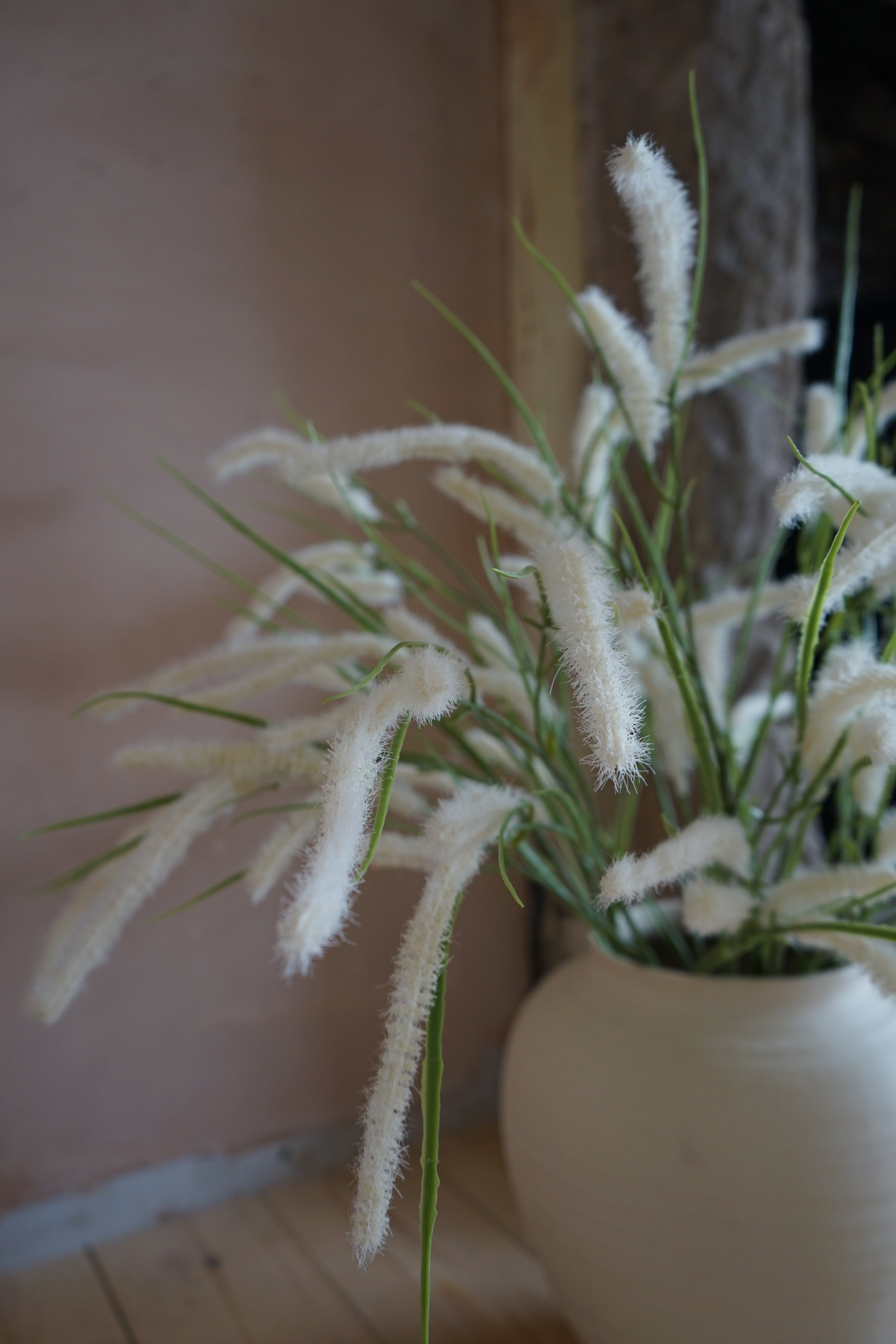 Faux White Wild Grass