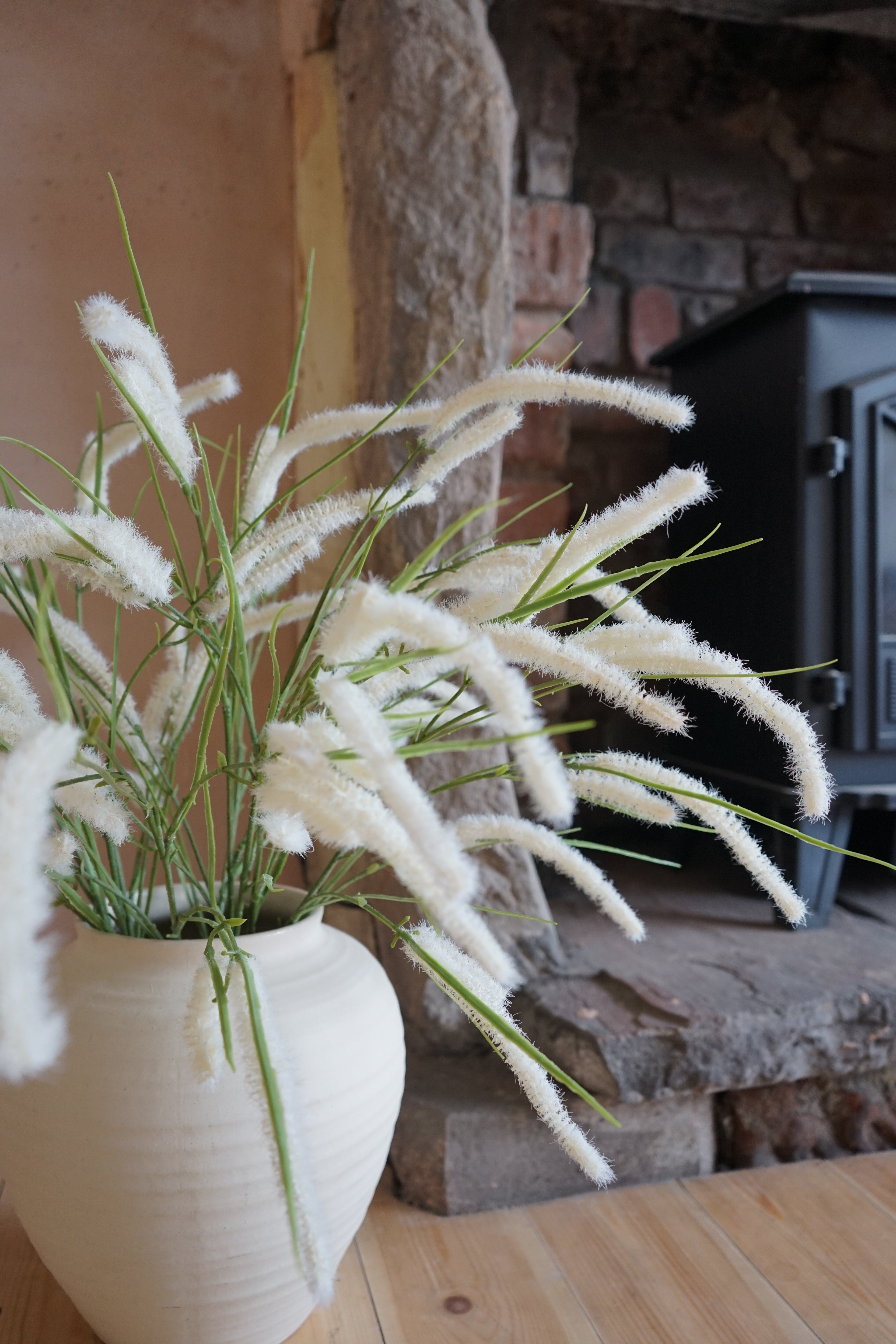 Faux White Wild Grass