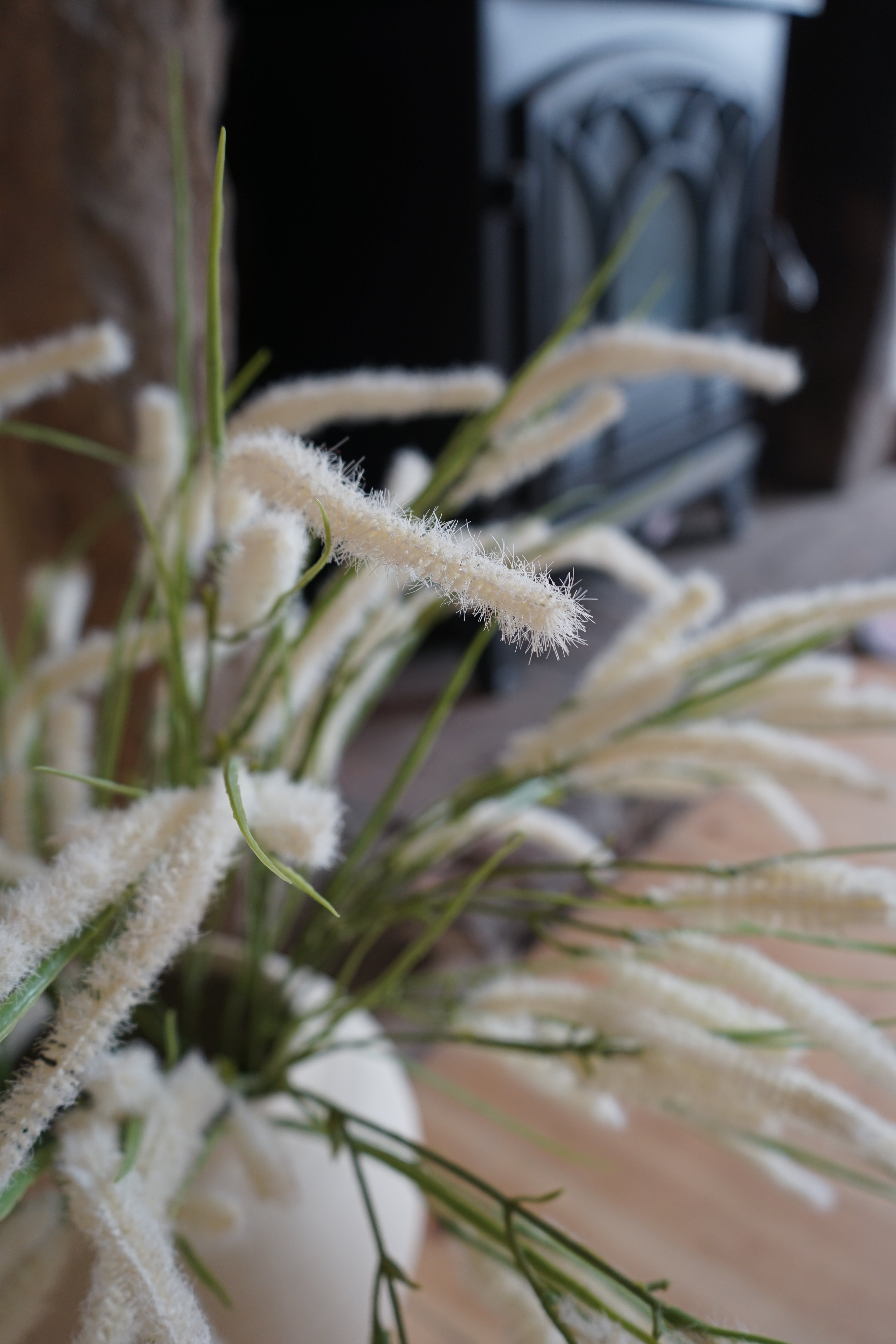 Faux White Wild Grass