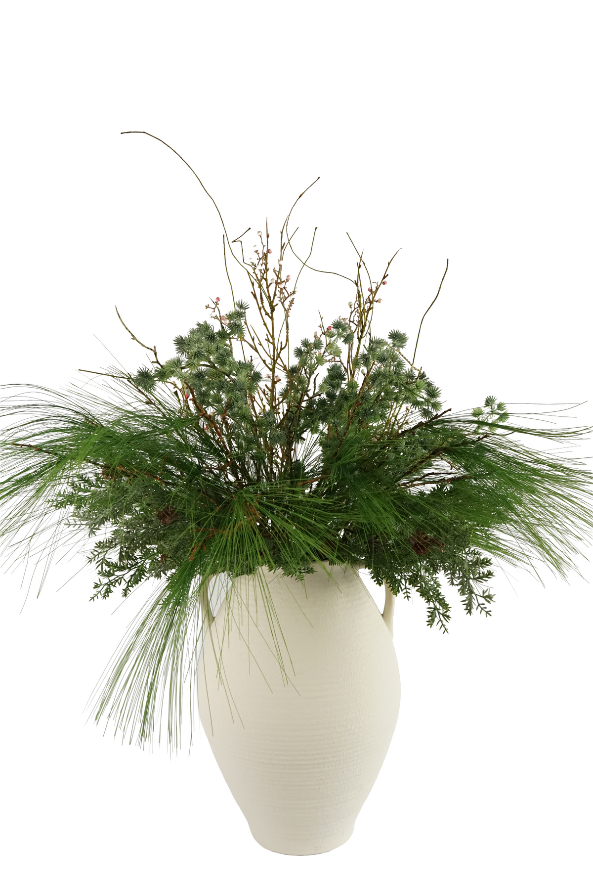 Faux Woodland Greenery Arrangement