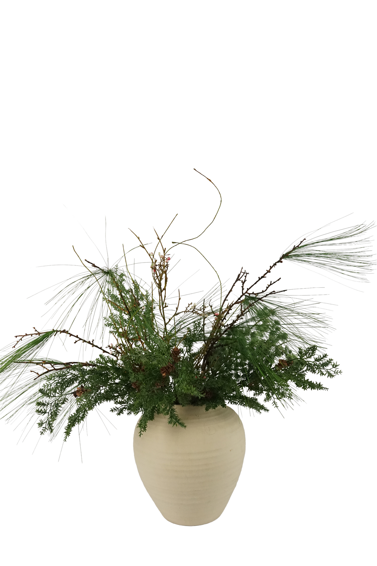 Faux Woodland Greenery Arrangement