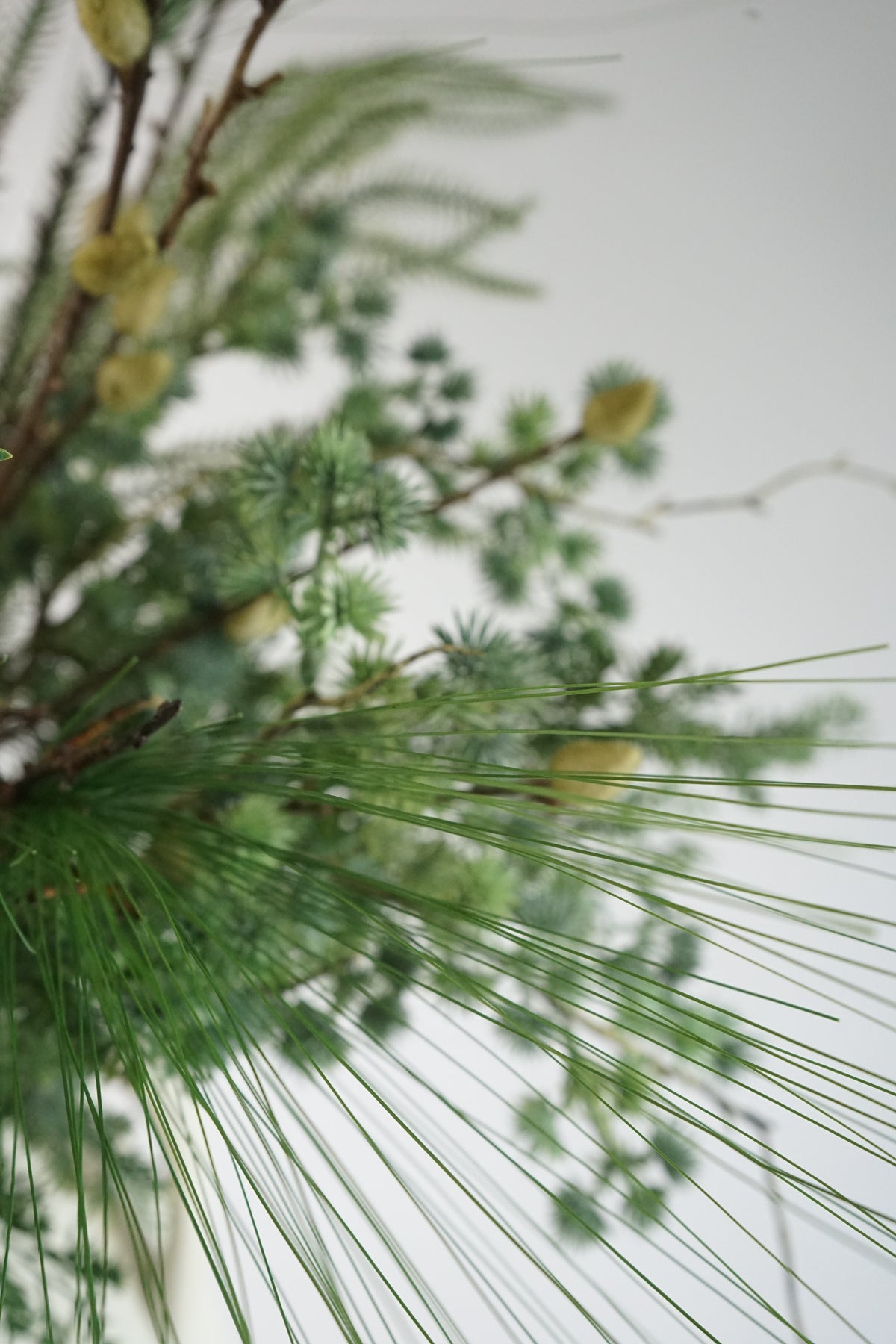 Faux Winter Foliage Arrangement