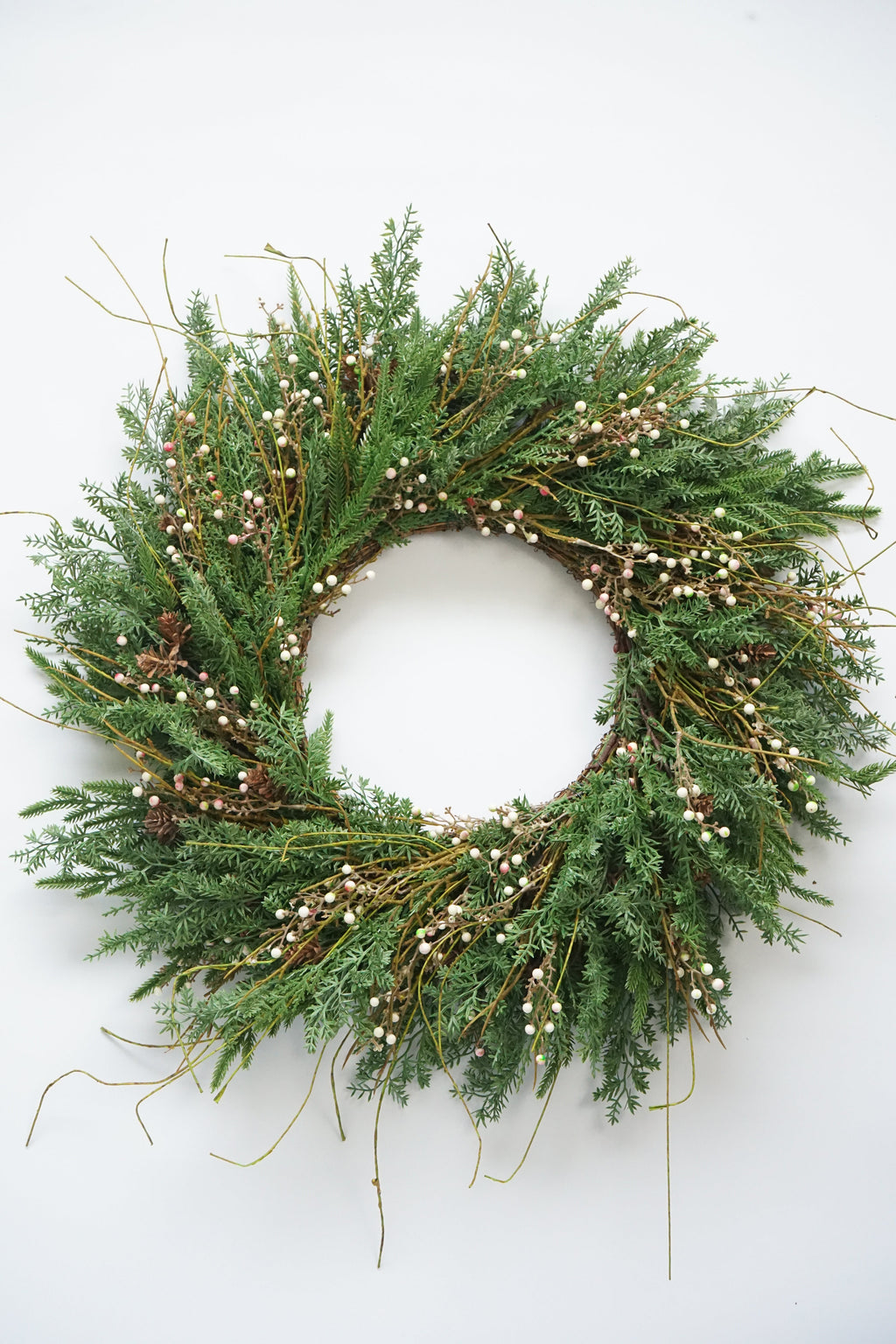 Faux White Berry Wreath
