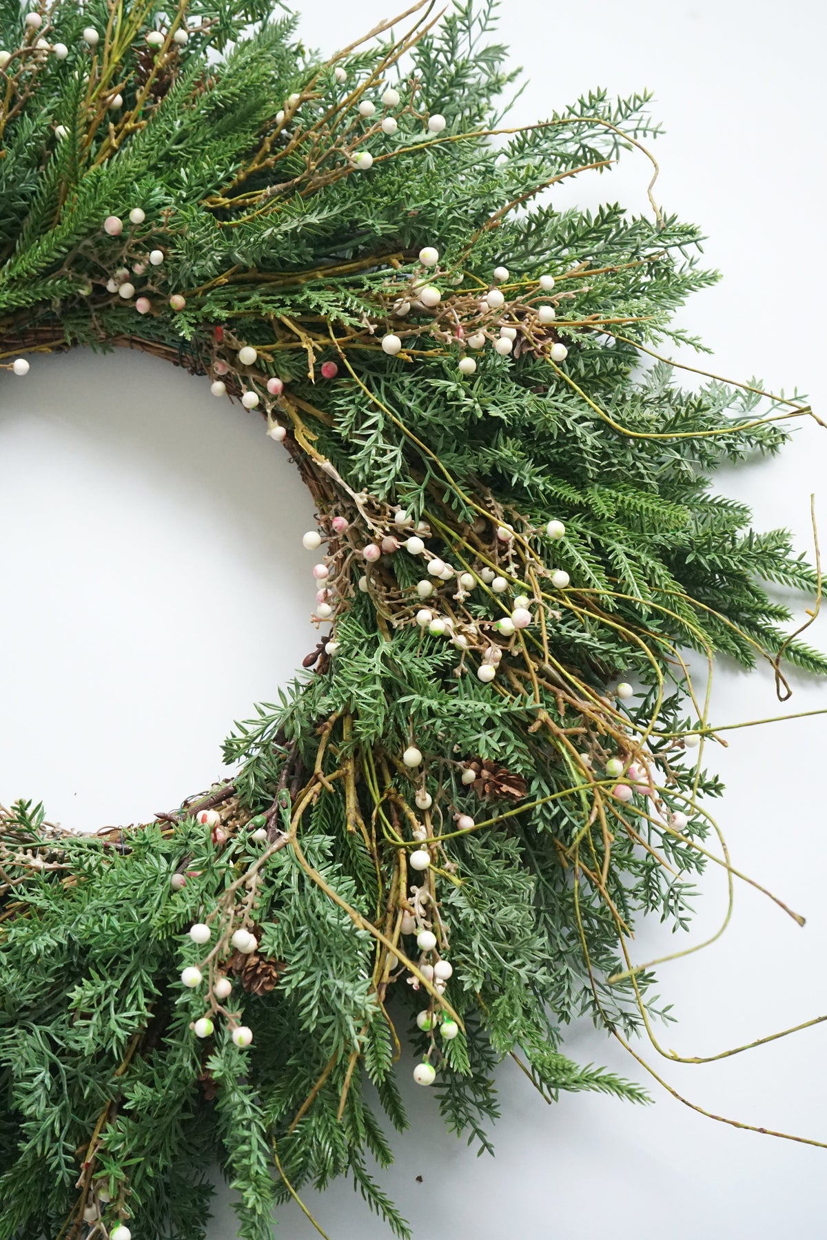 Faux White Berry Wreath