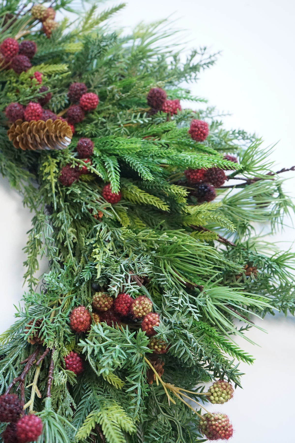 Faux Pine & Berry Wreath
