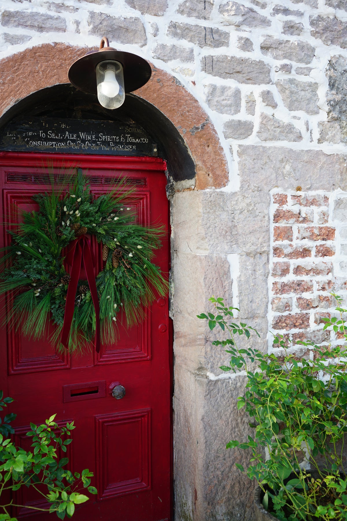 Faux Willow& Long needle Wreath