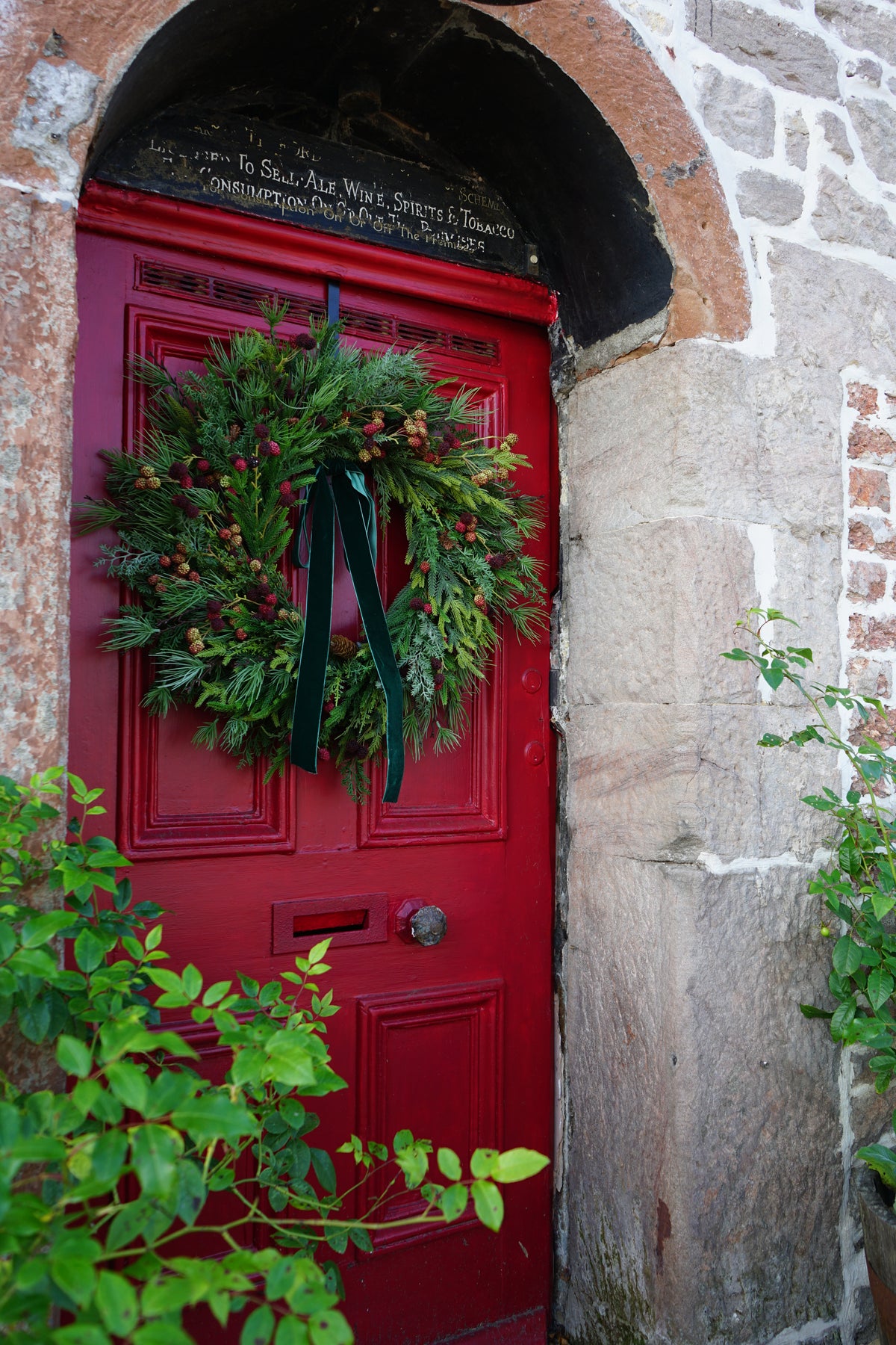 Faux Pine & Berry Wreath