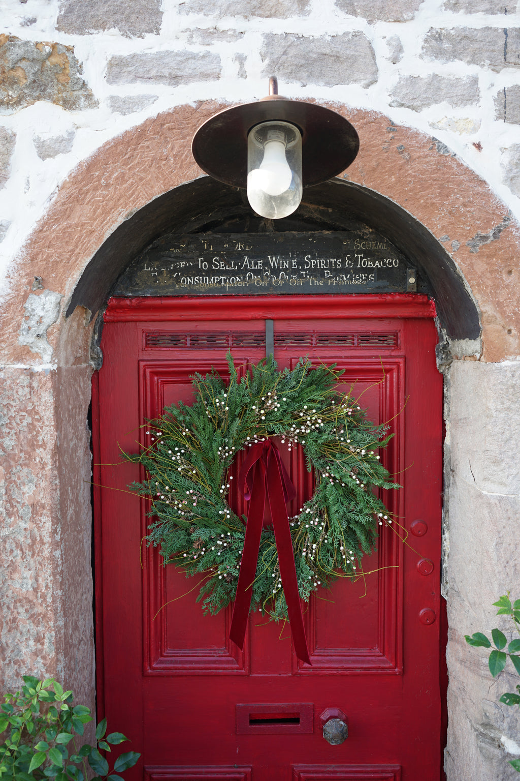 Faux White Berry Wreath