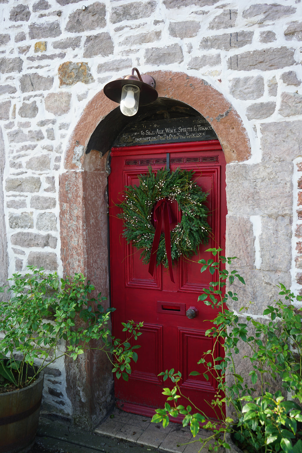 Faux White Berry Wreath