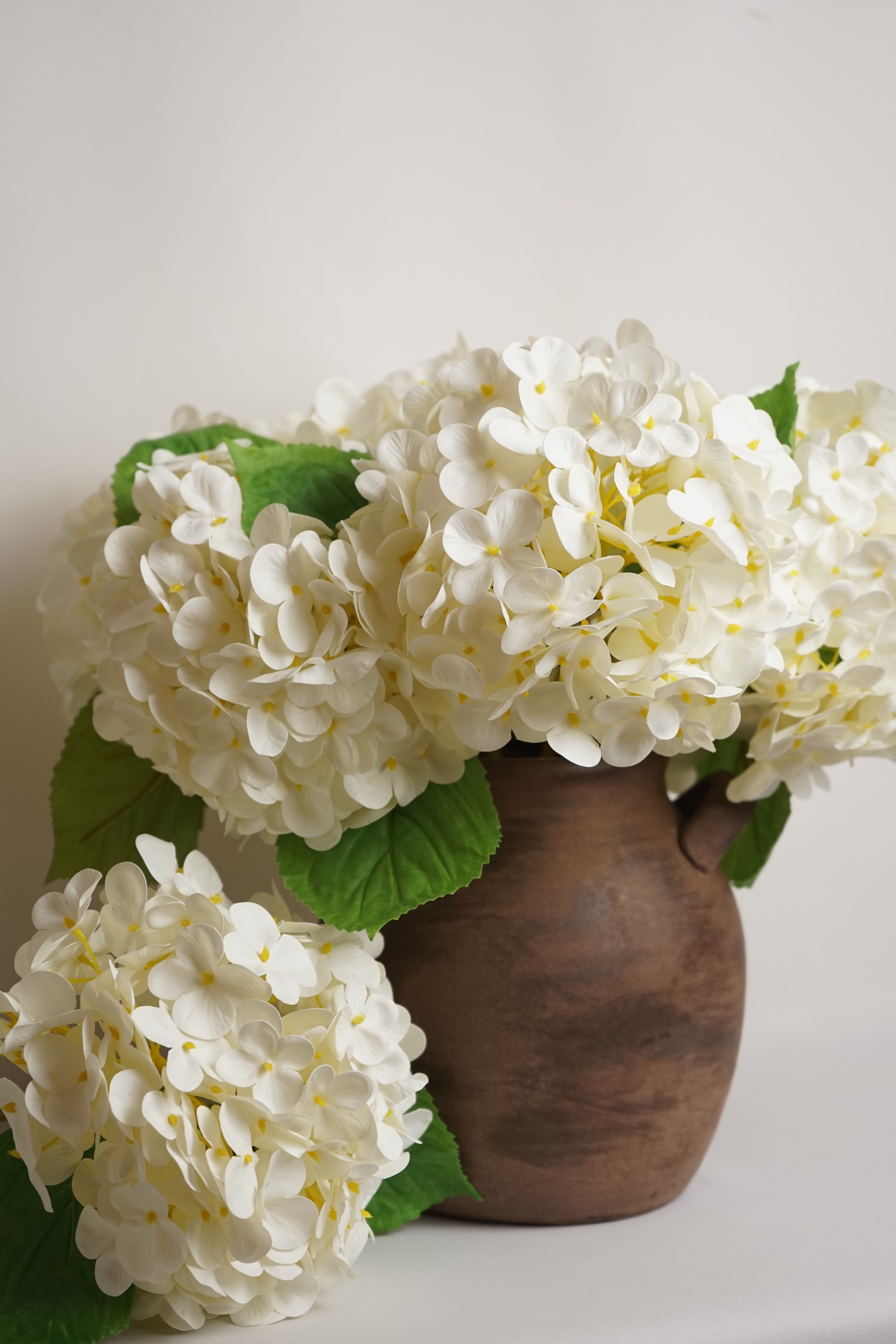 Faux Real Touch Cream Hydrangea