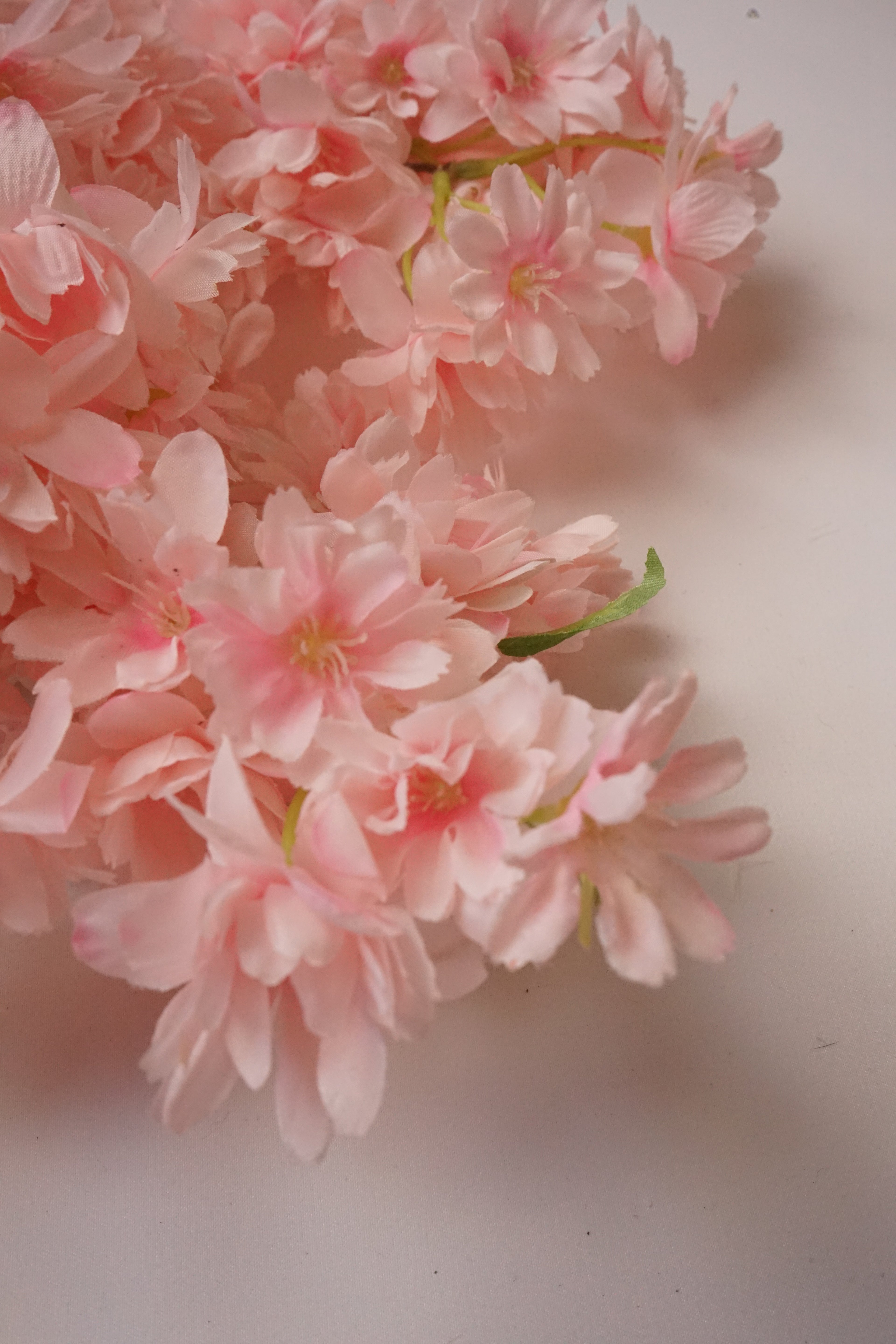 Faux Cherry Blossom Stem Pink