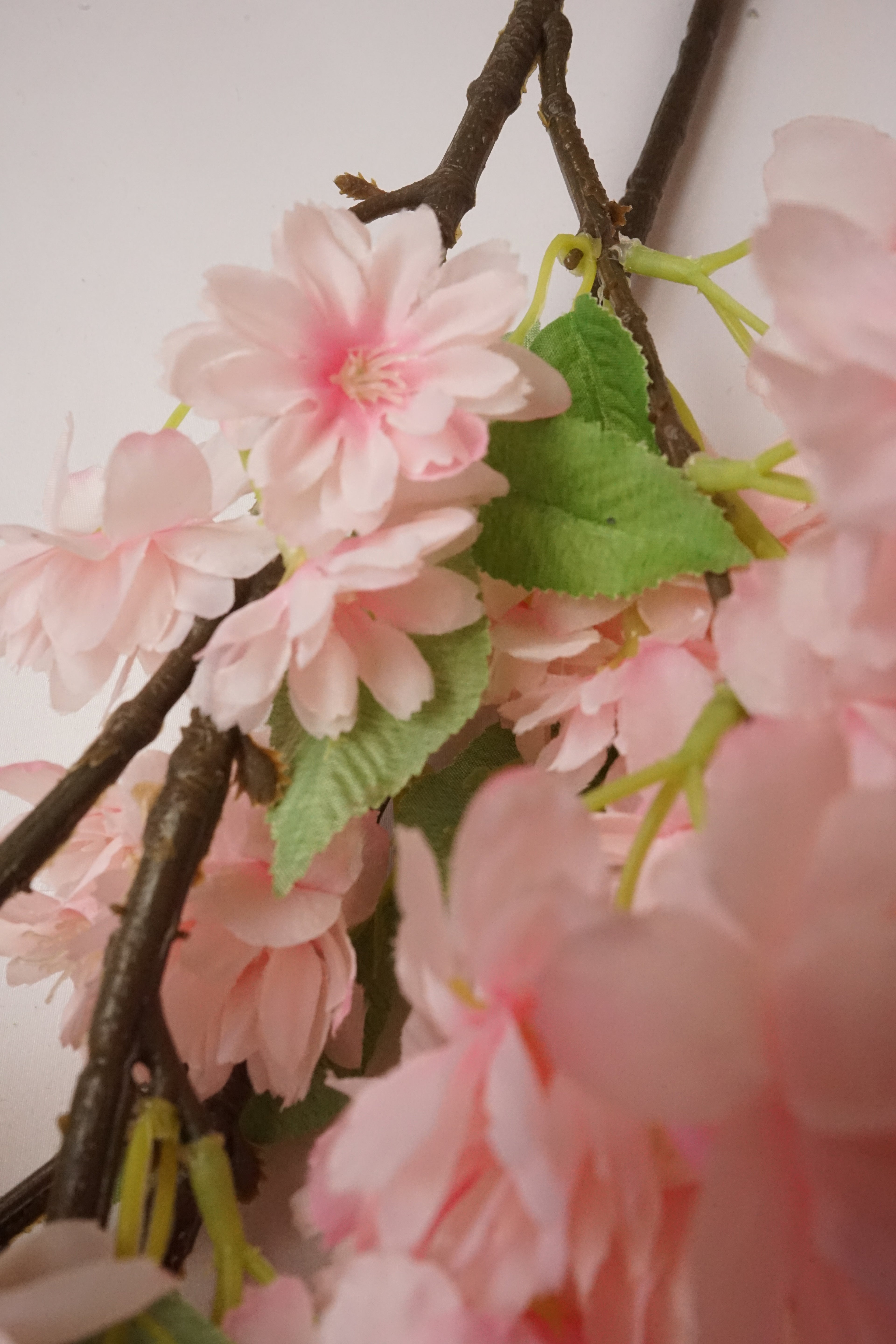 Faux Cherry Blossom Stem Pink