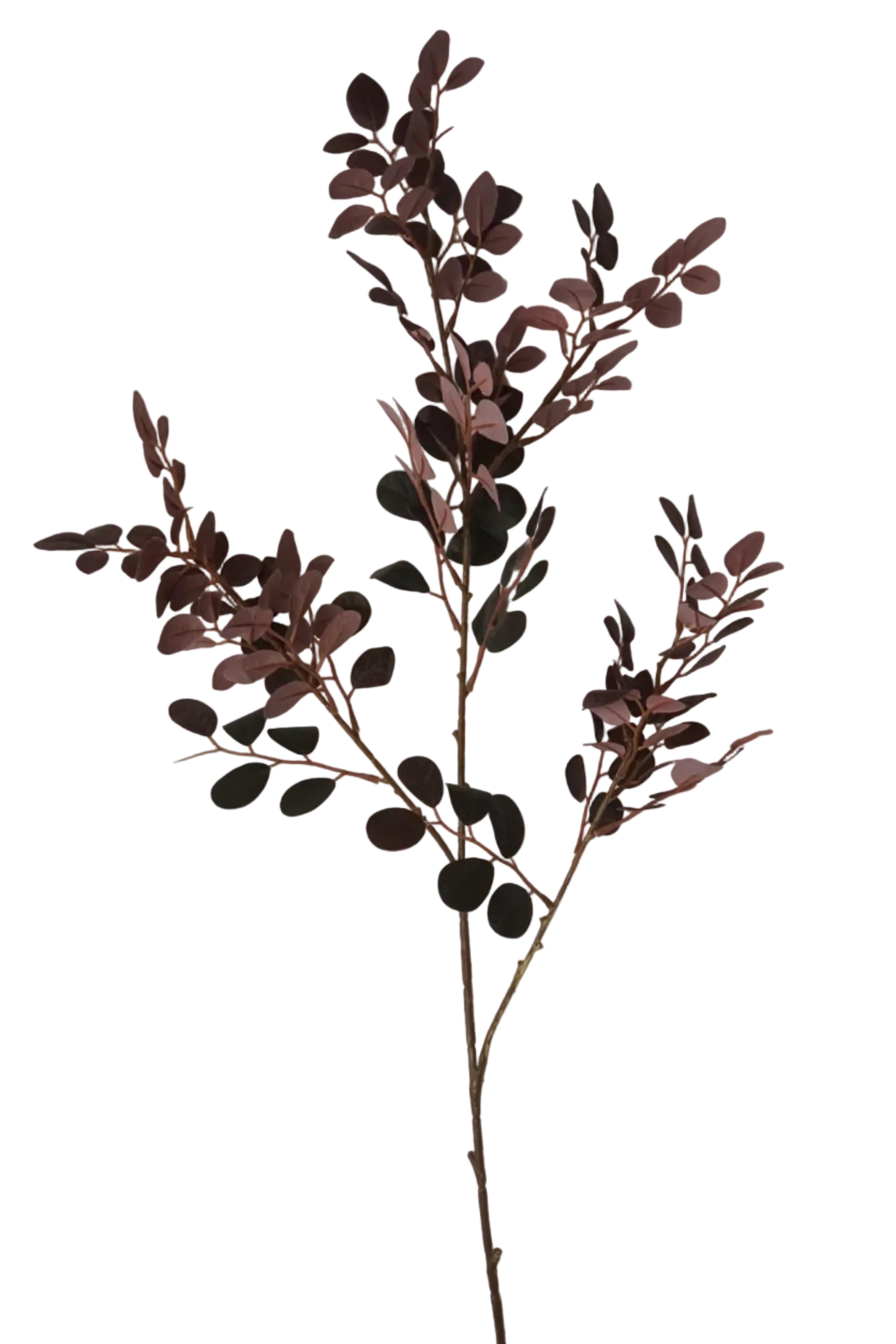 Faux Burgundy Smoke Tree Branch