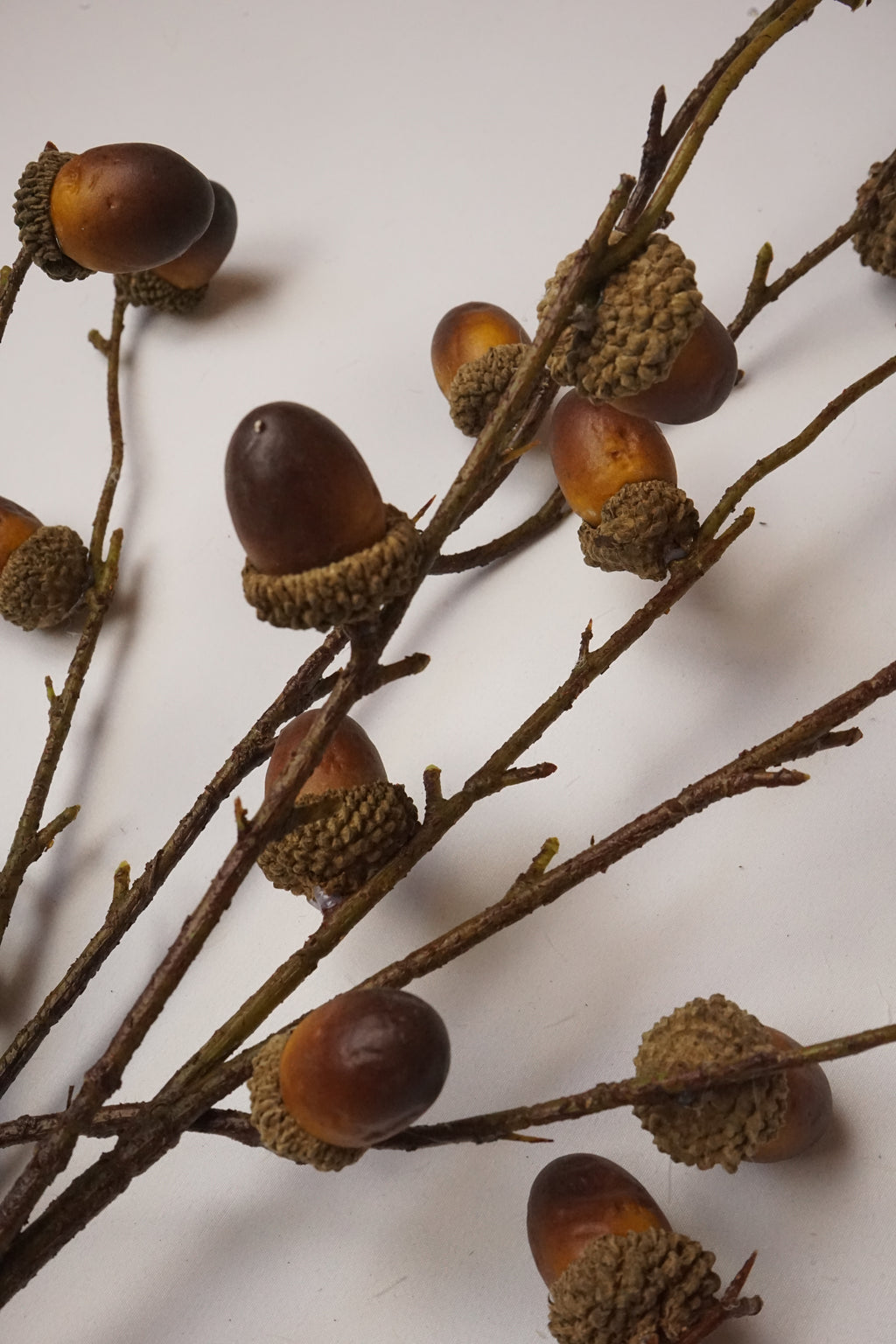 Faux Oak Acorn Branch