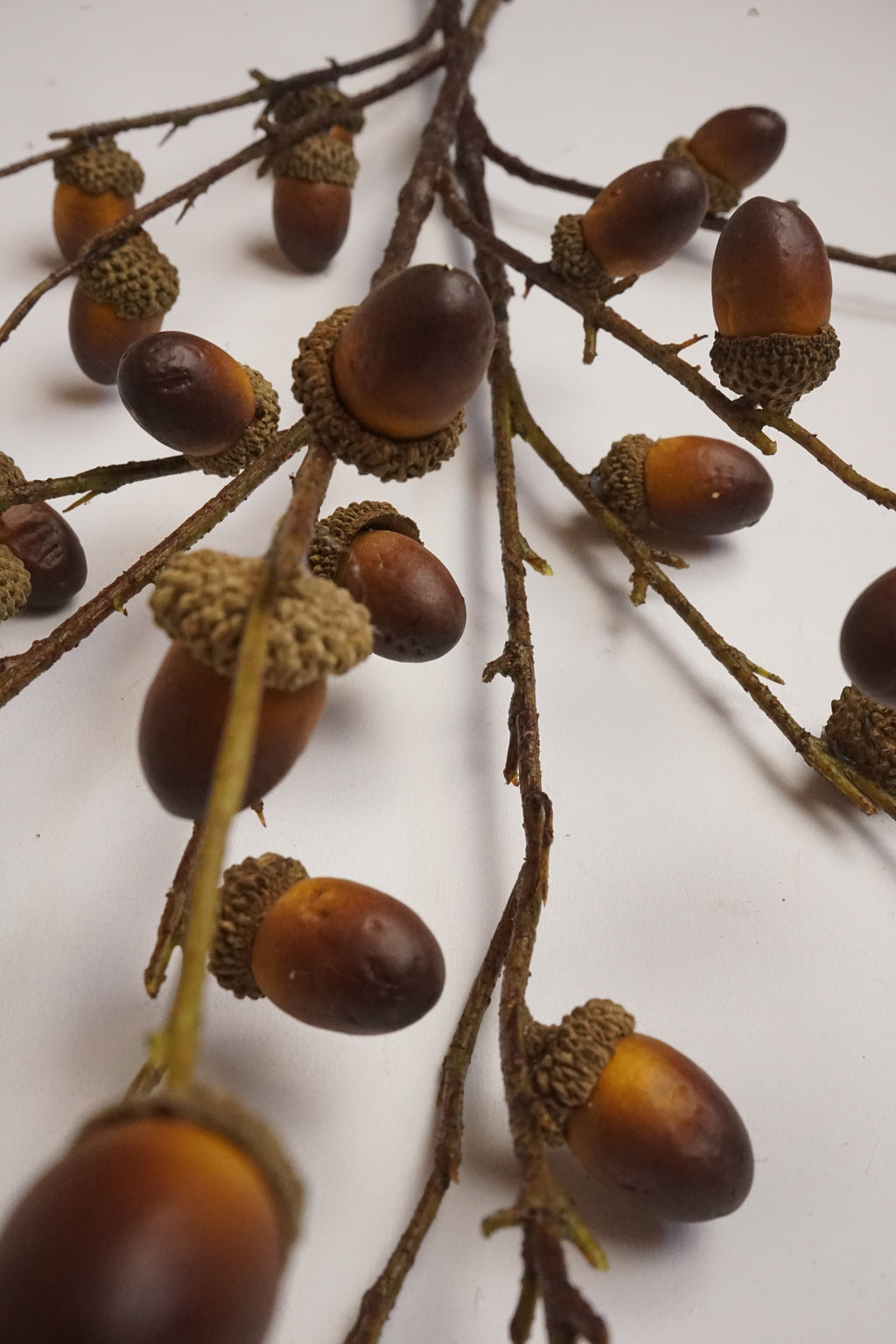 Faux Oak Acorn Branch