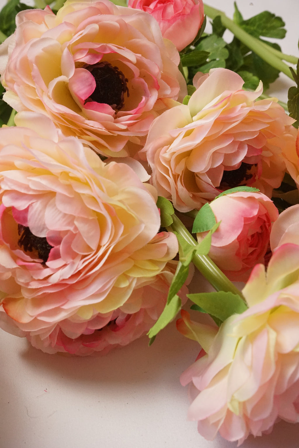 Faux Pink Ranunculus