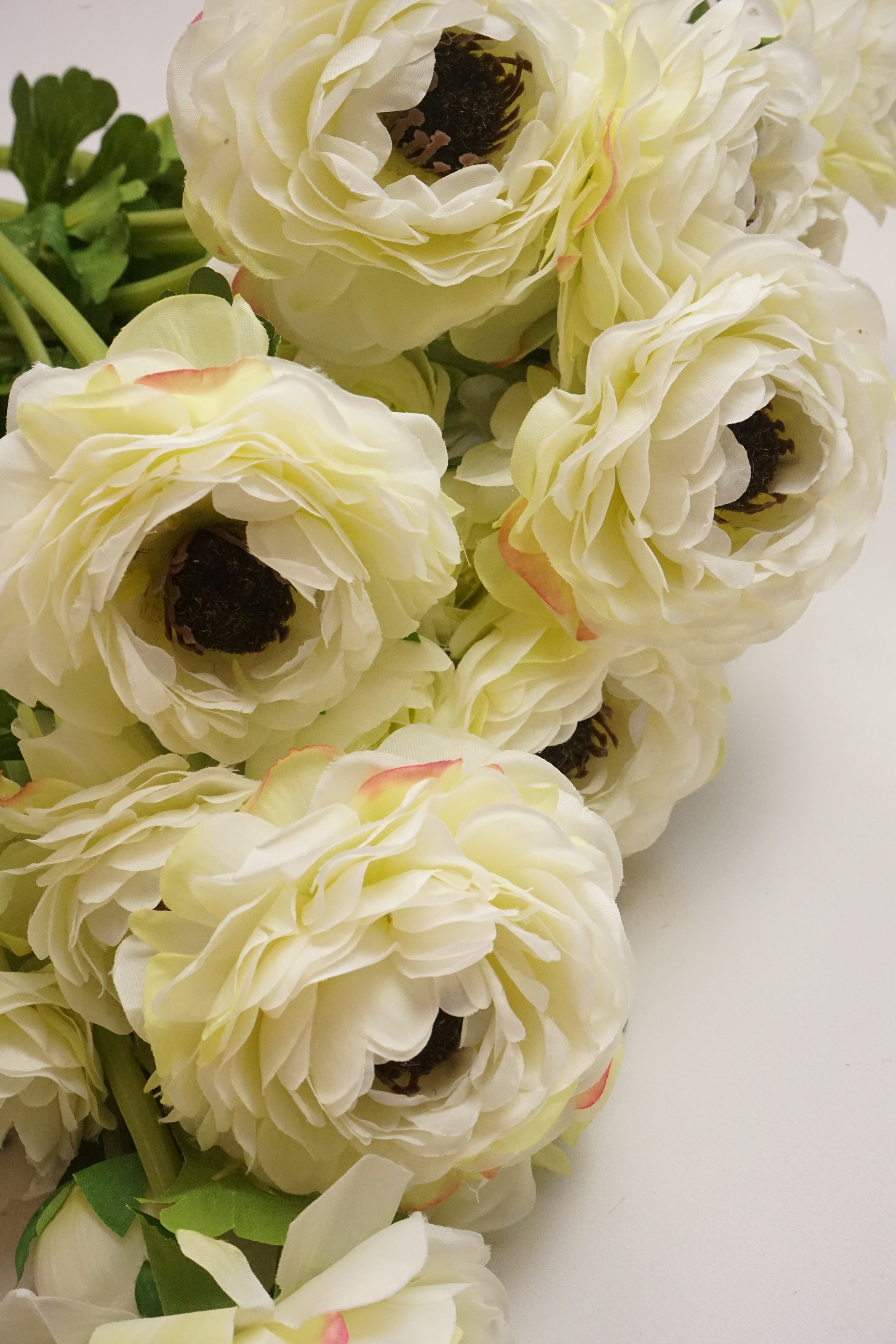 Faux White Ranunculus