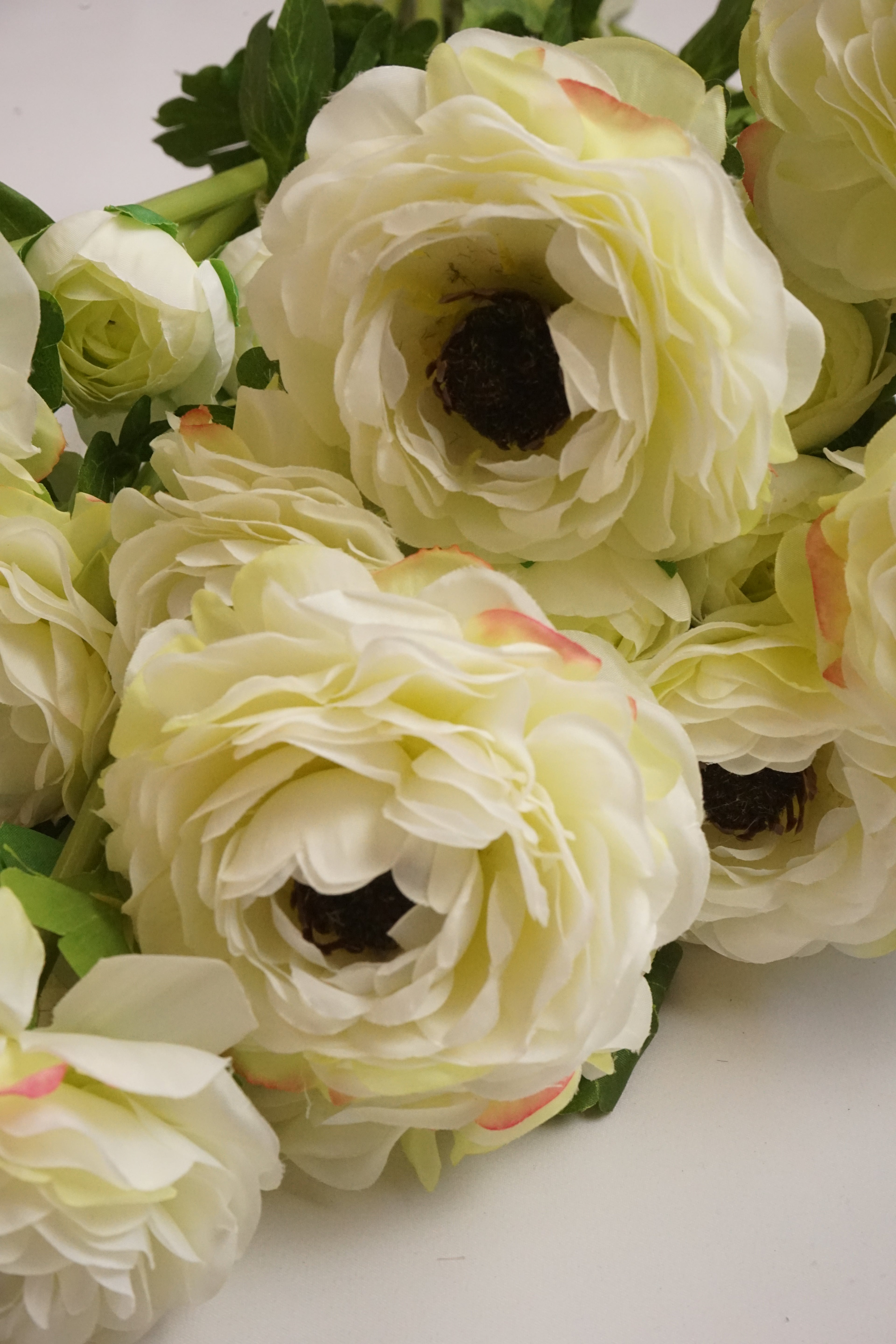 Faux White Ranunculus