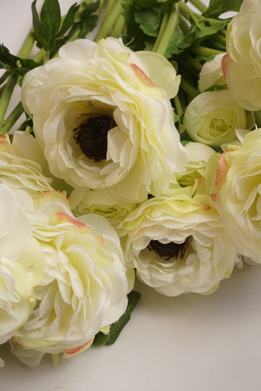 Faux White Ranunculus