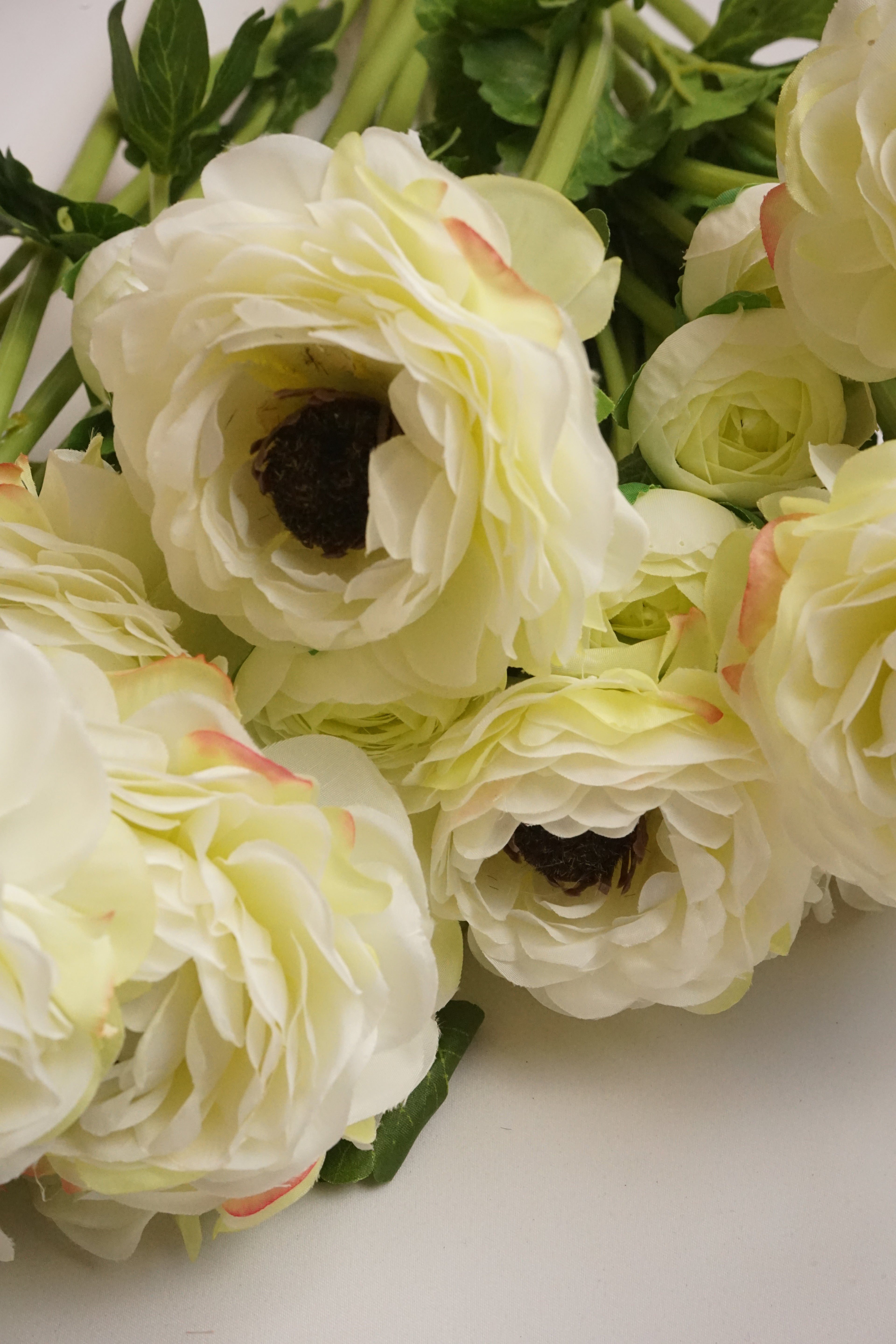 Faux White Ranunculus