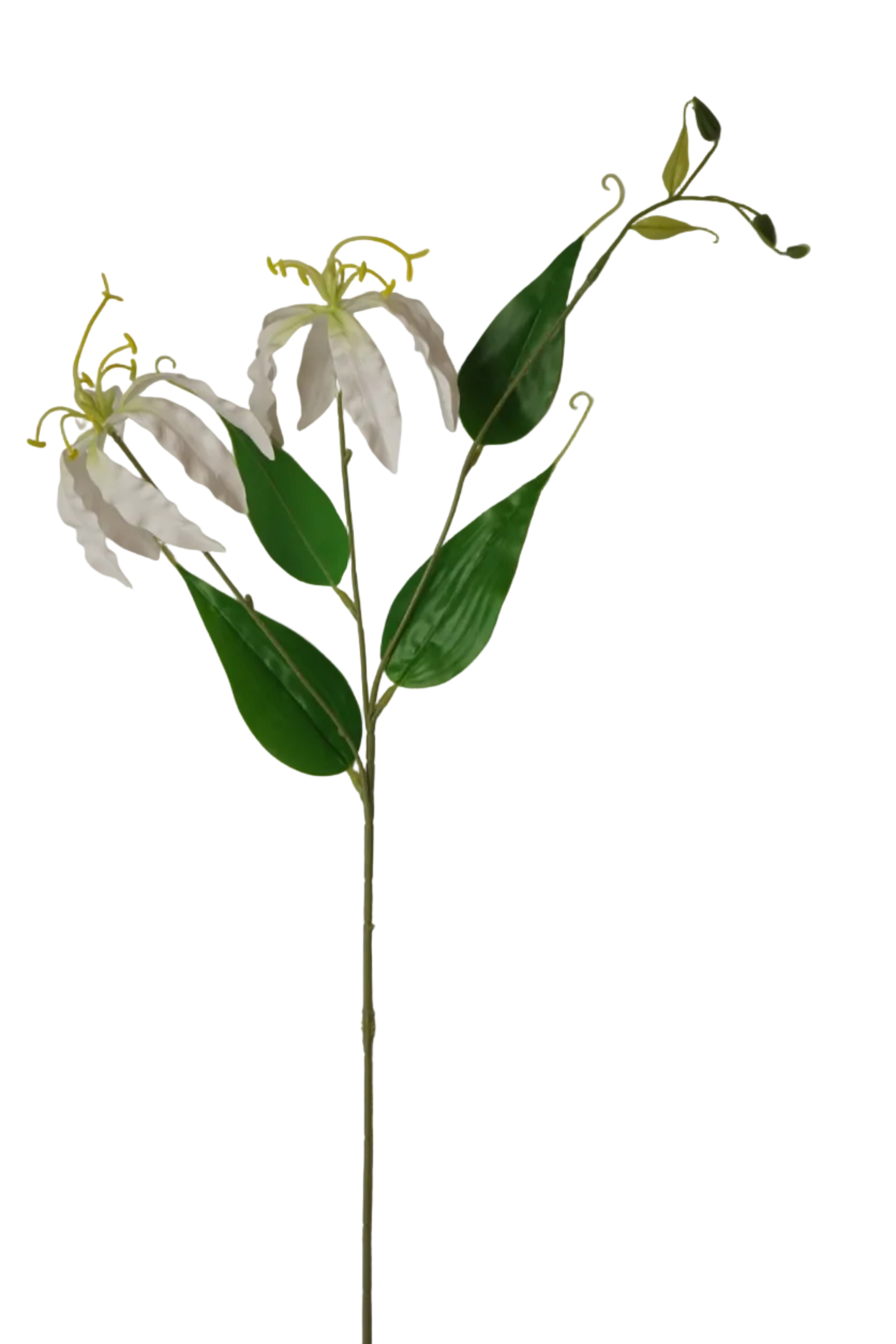 Faux Flame Lily Stem White