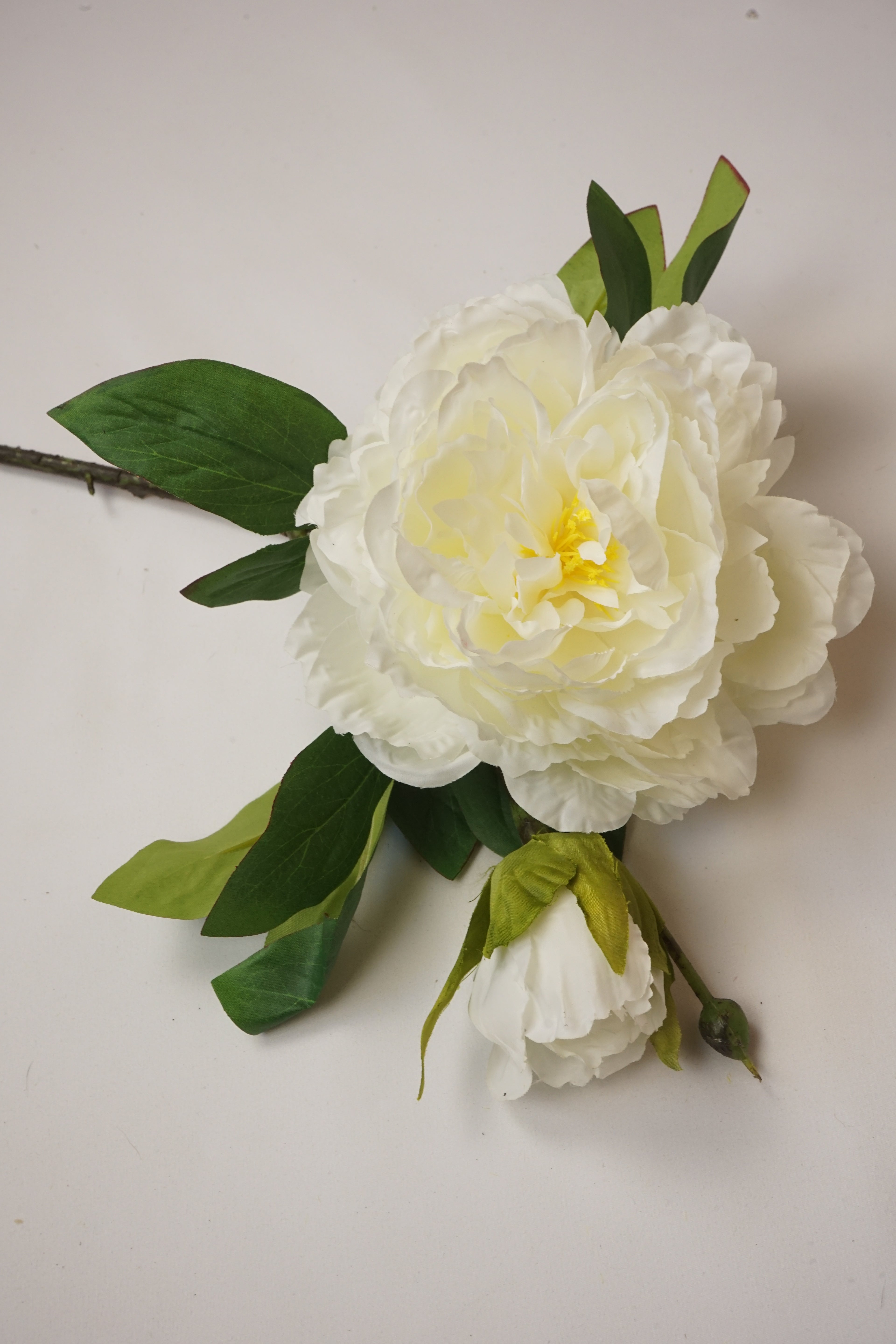 Faux Ivory & Lemon Peony