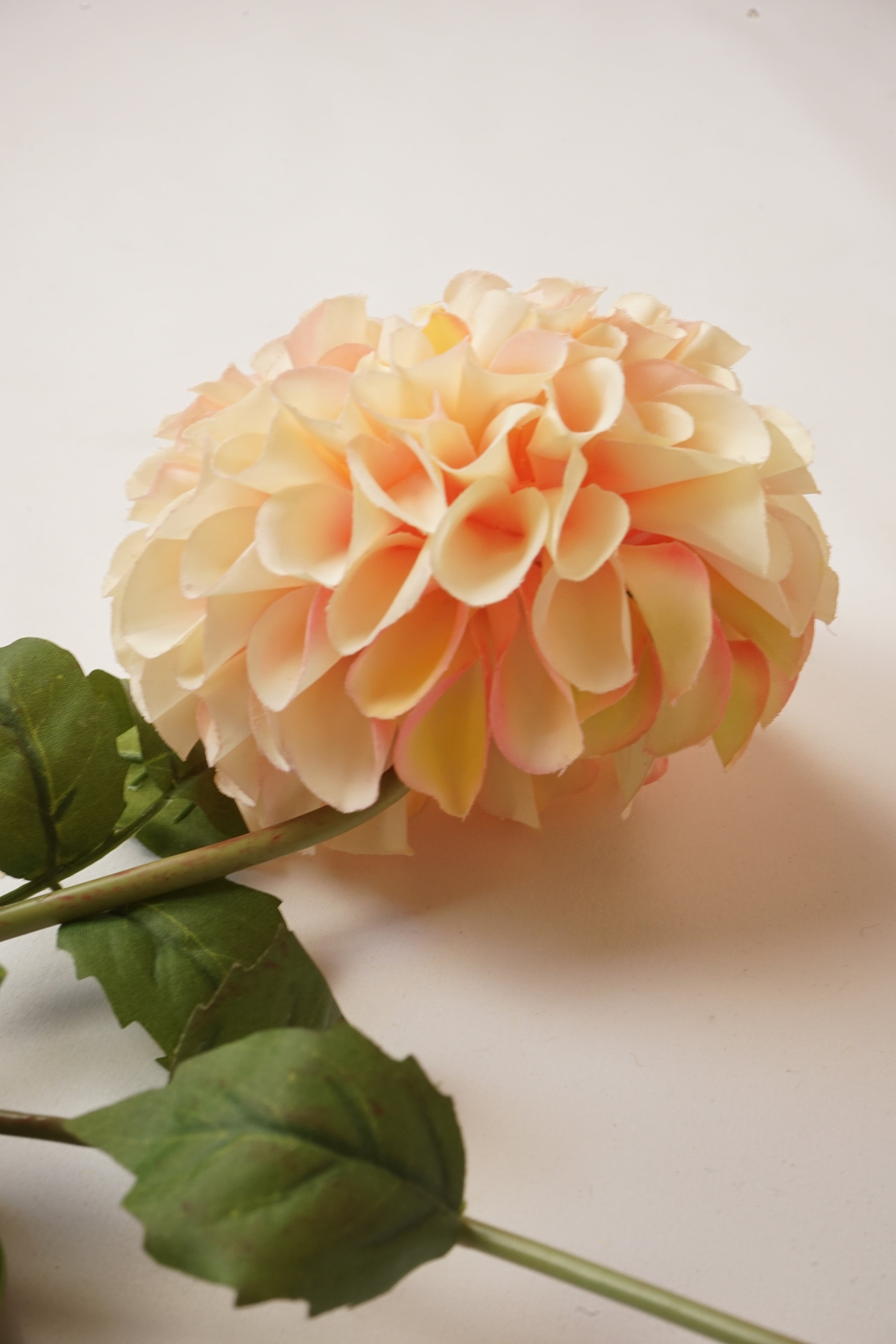 Faux Champagne Dahlia Spray