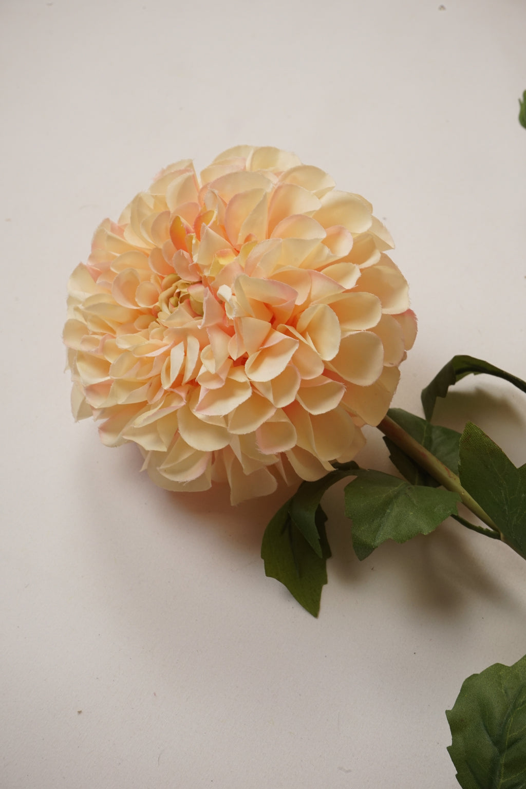 Faux Champagne Dahlia Spray
