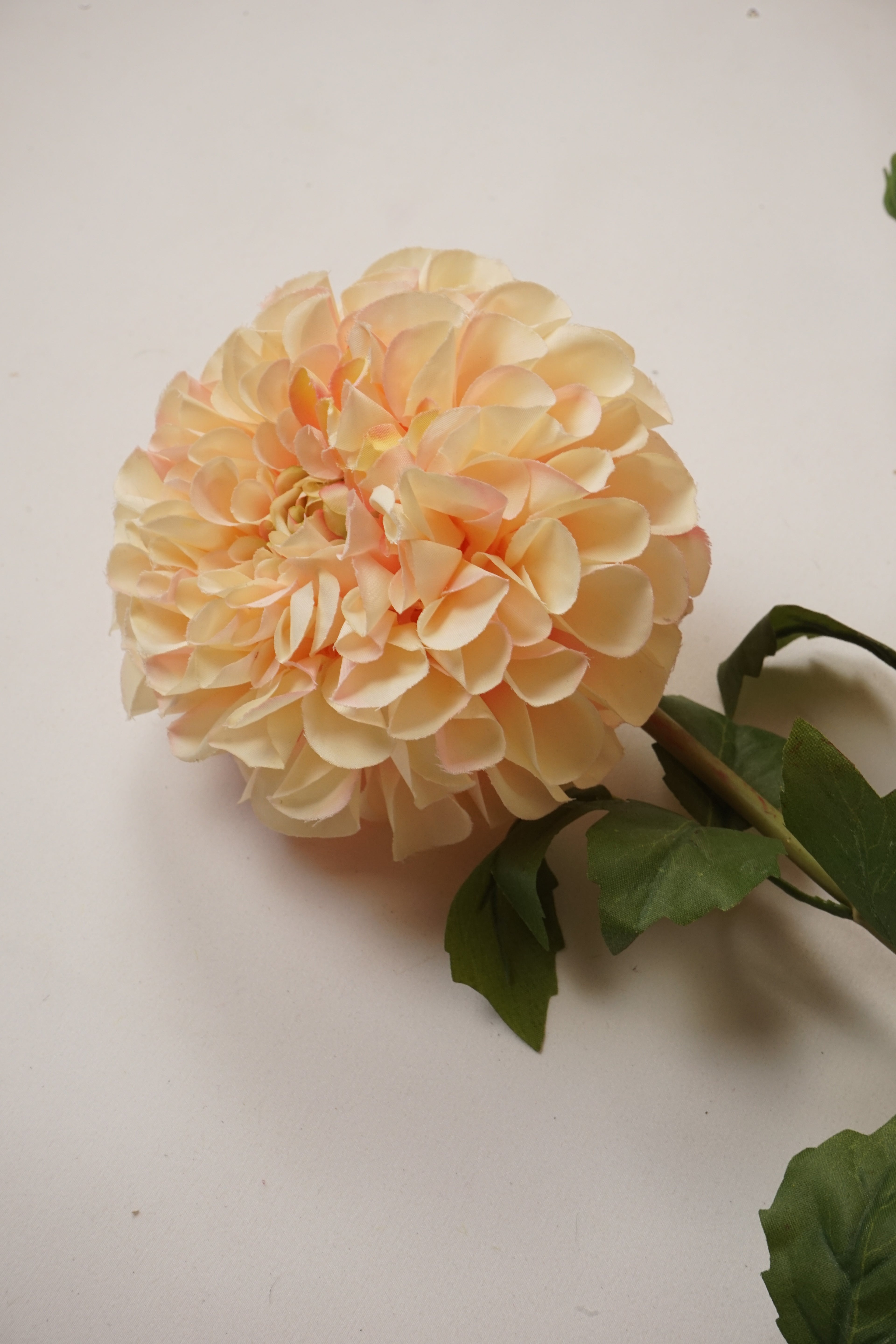 Faux Champagne Dahlia Spray