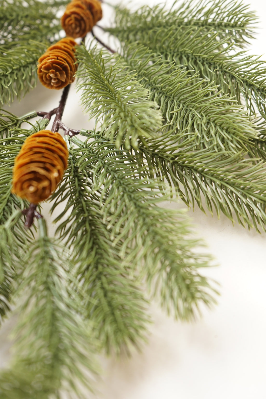 Faux Pine Twig with Cones