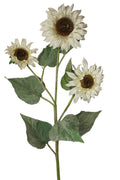 Faux Cream Sunflower Spray