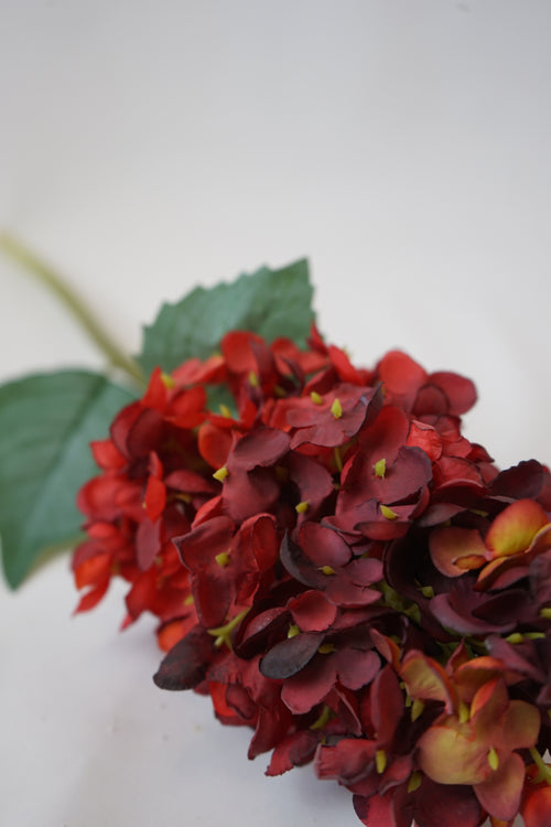 Faux Burgundy Cone Hydrangea