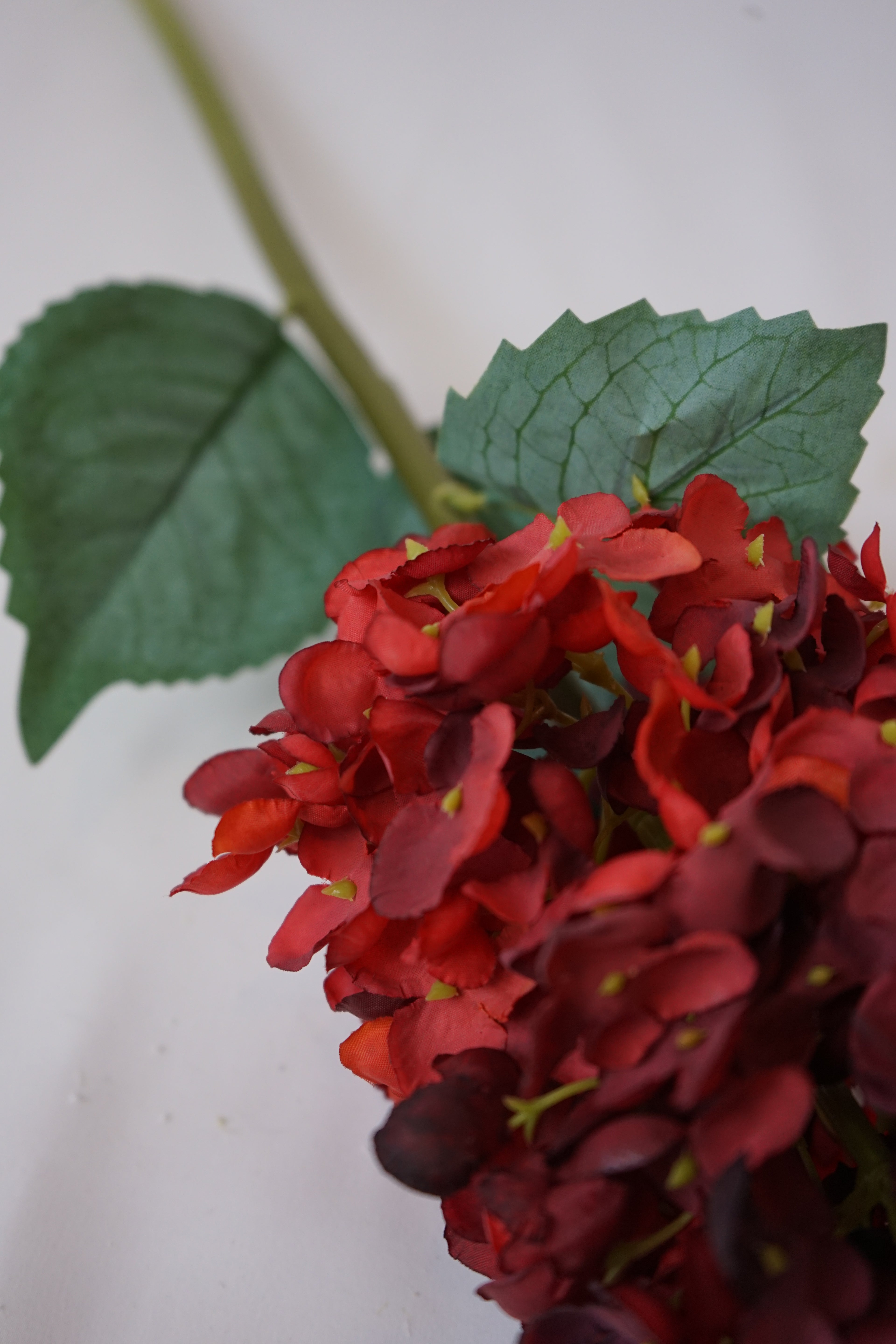 Faux Burgundy Cone Hydrangea