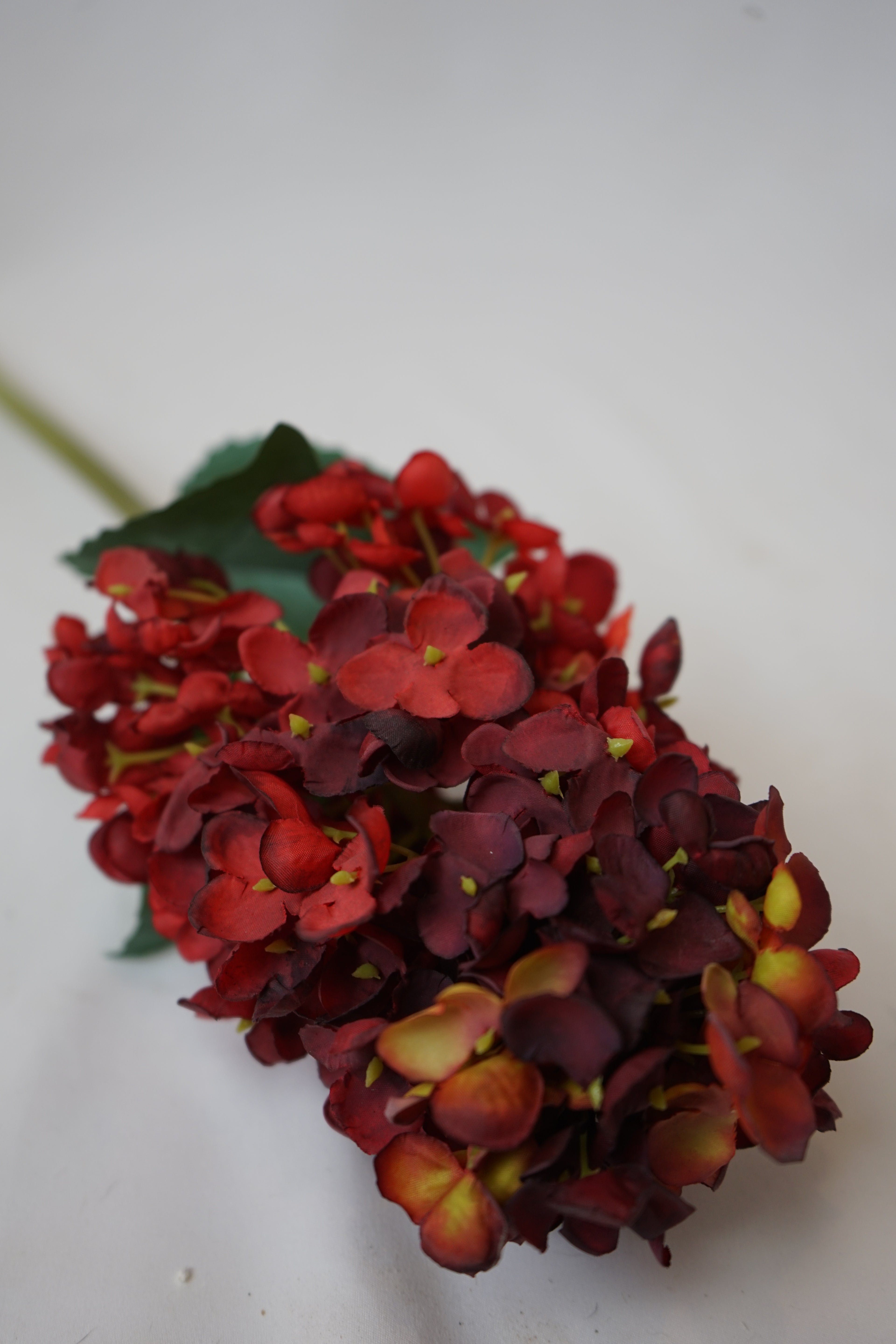 Faux Burgundy Cone Hydrangea