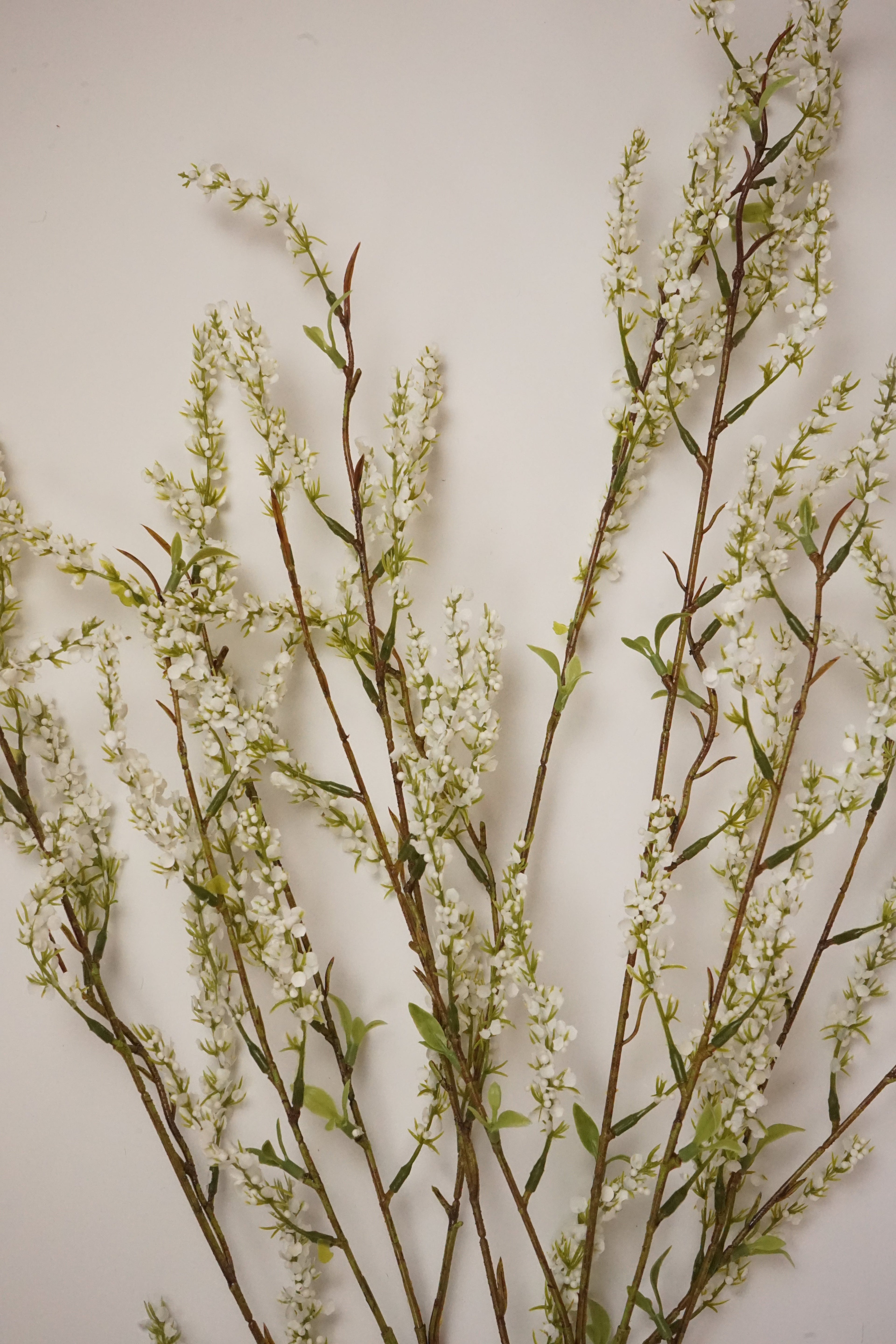 Faux White Willow Spray