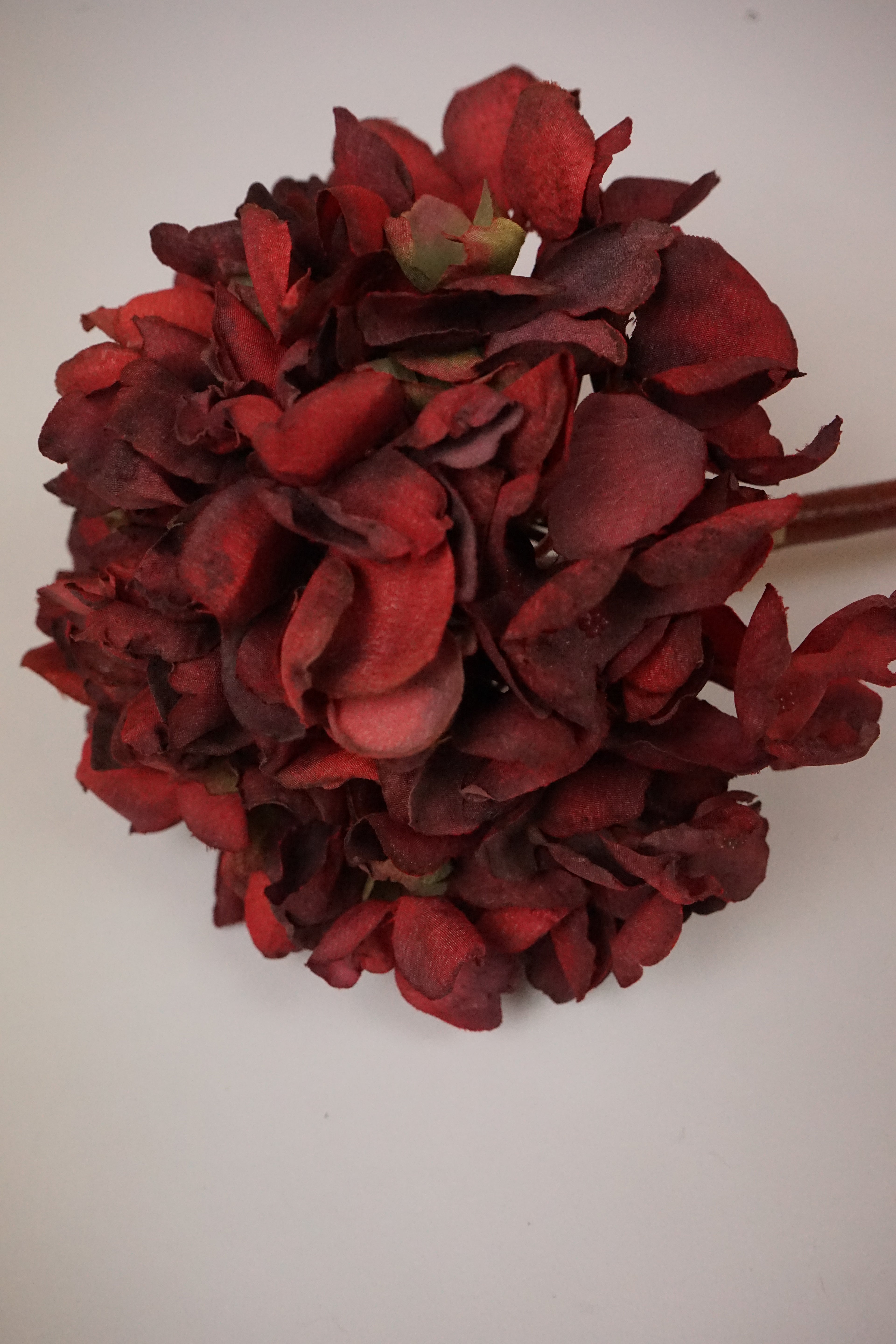 Faux Red Hydrangea
