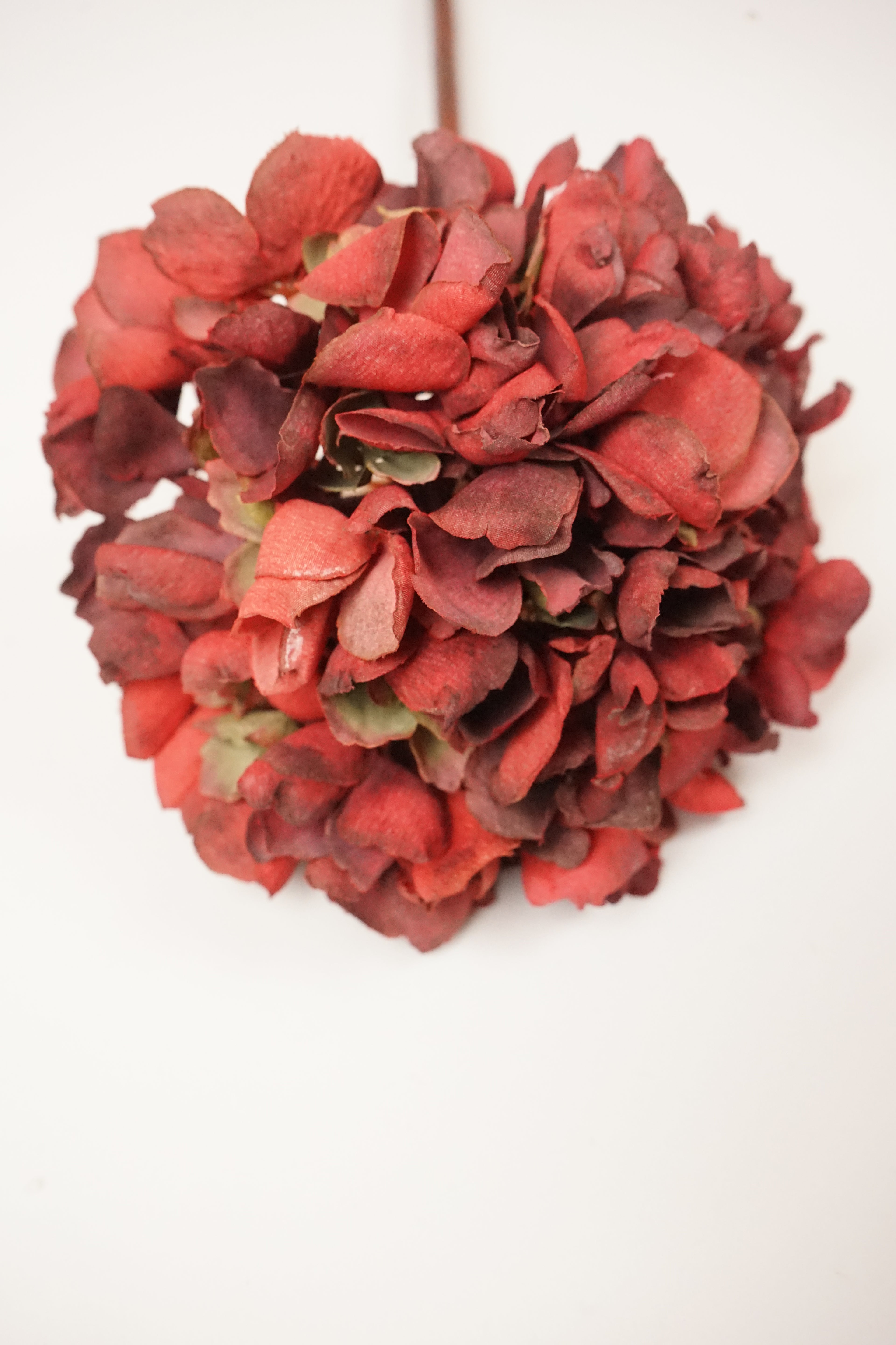 Faux Red Hydrangea