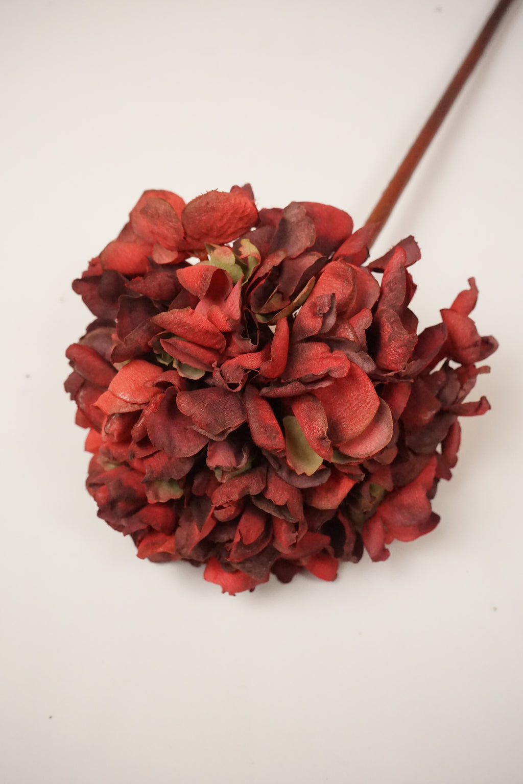 Faux Red Hydrangea