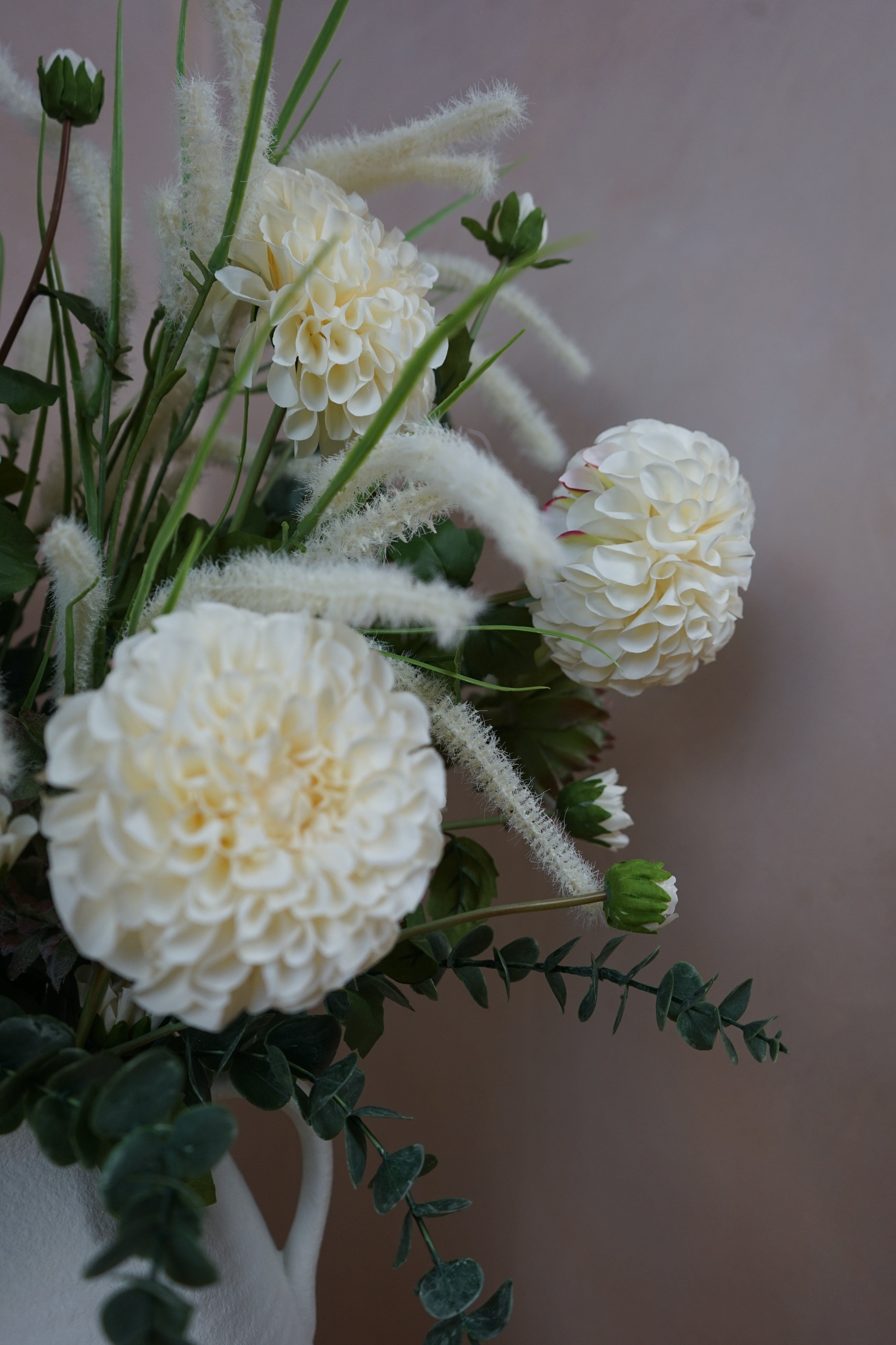 White Garden Gathering Arrangement