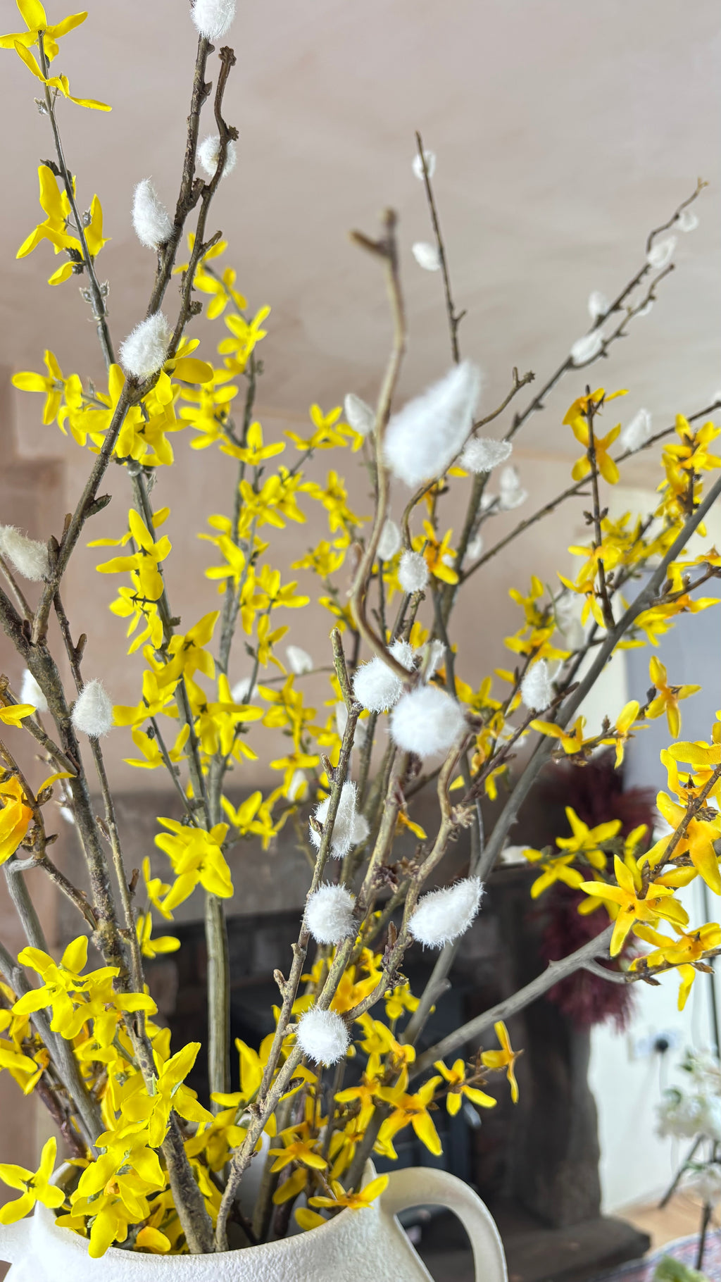 Faux Forsythia Branch