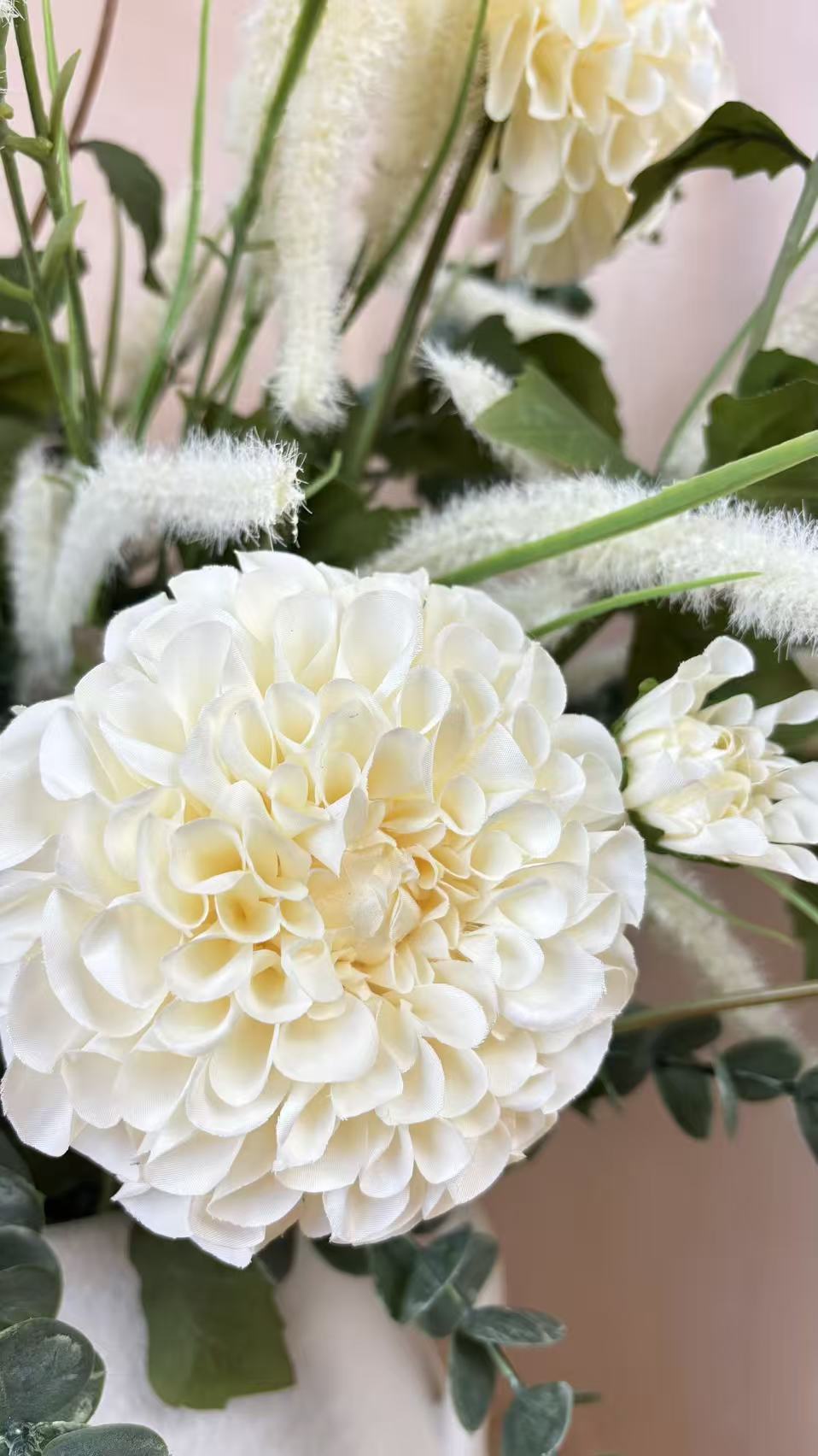 White Garden Gathering Arrangement