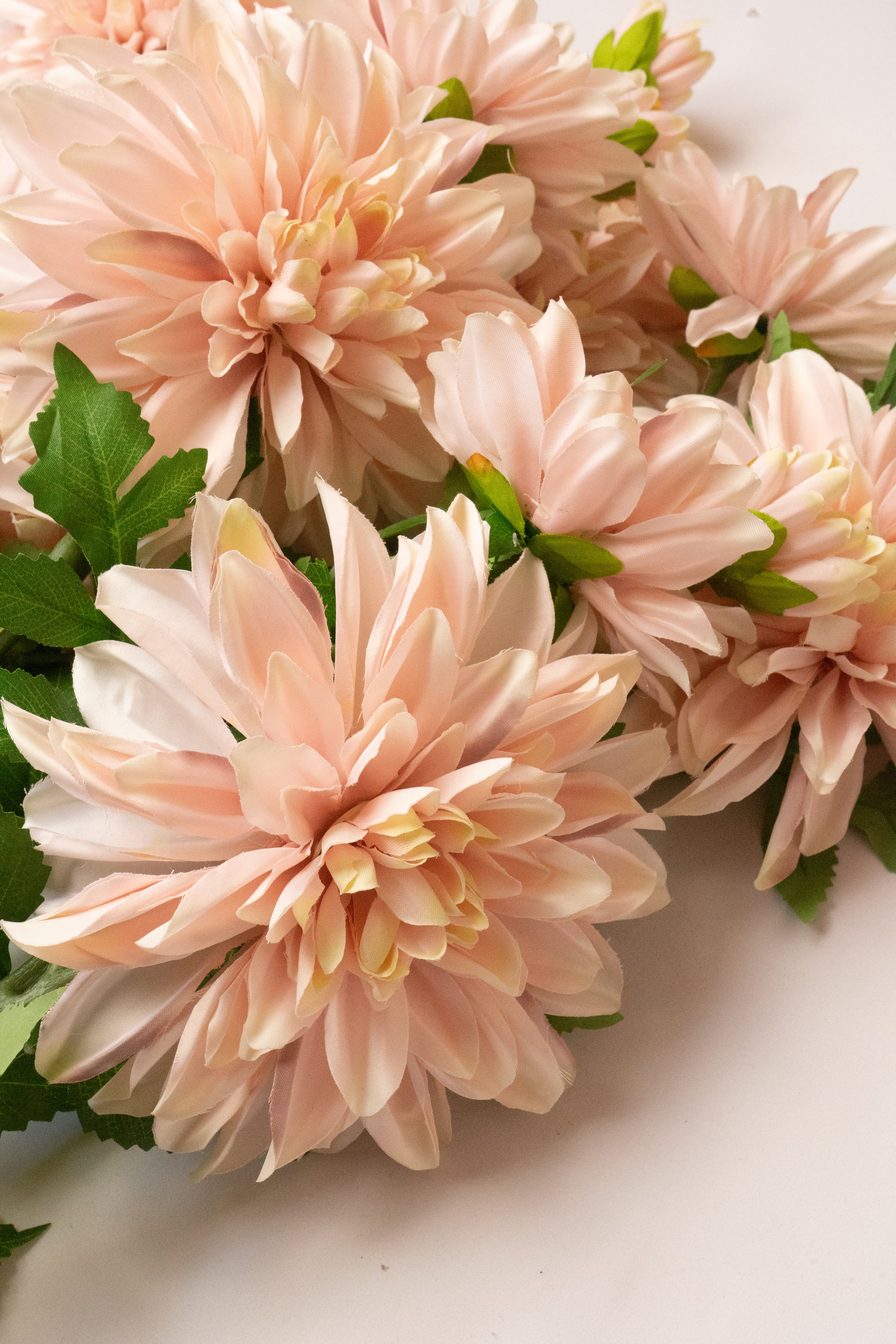 Faux Blush Pink Dahlia