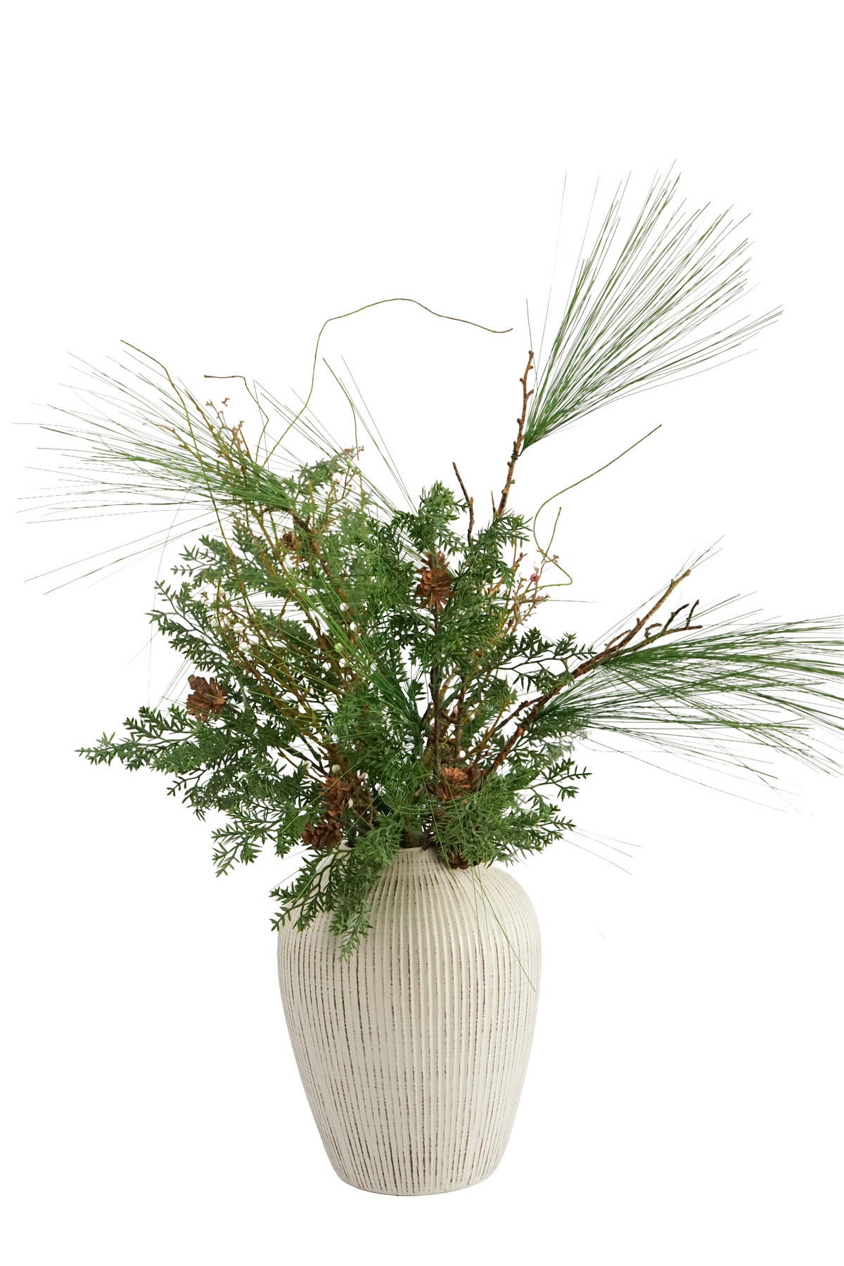 Faux Woodland Greenery Arrangement