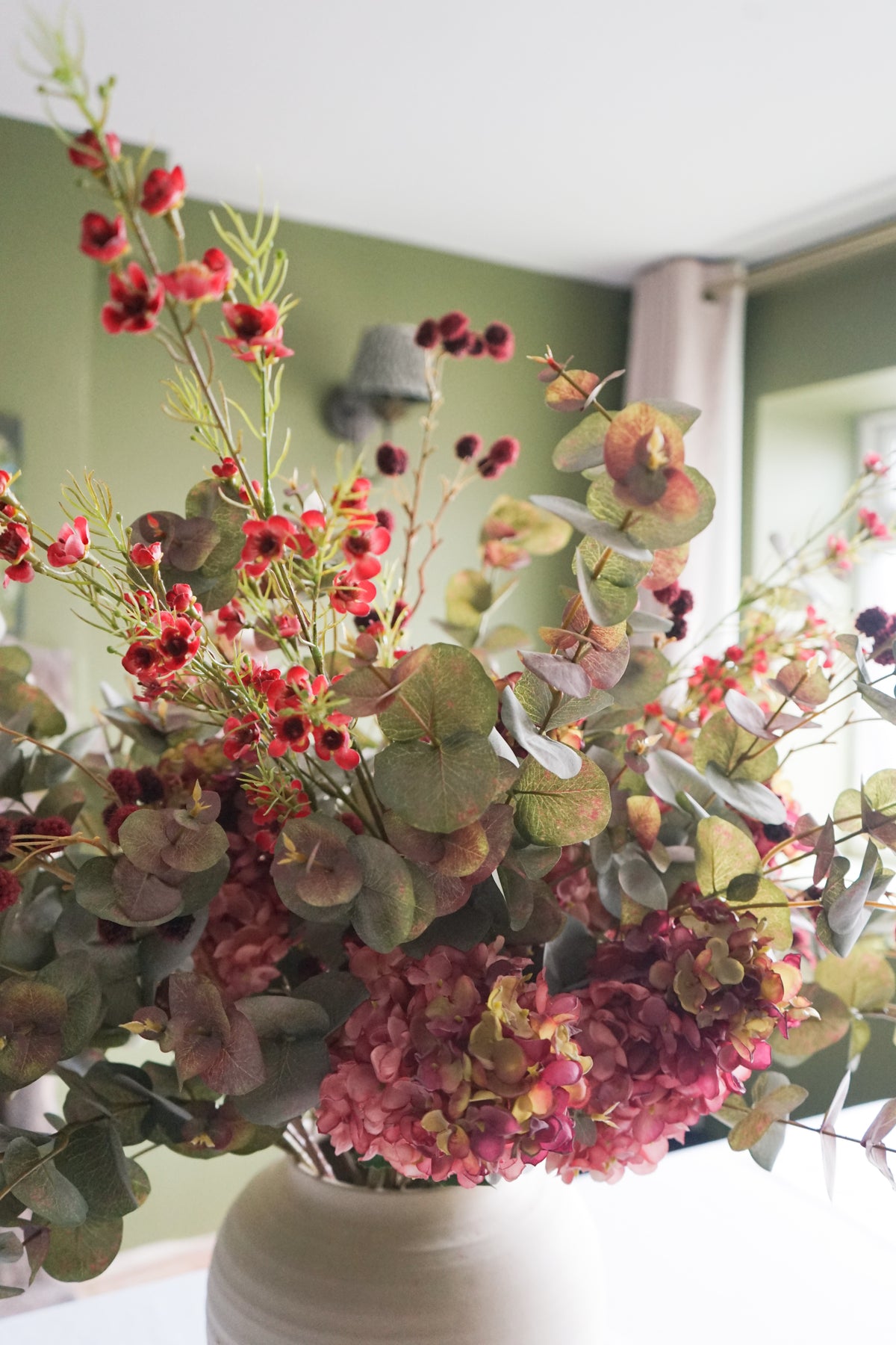 Faux Pink Cone Hydrangea