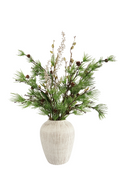Faux Winter Pine Arrangement