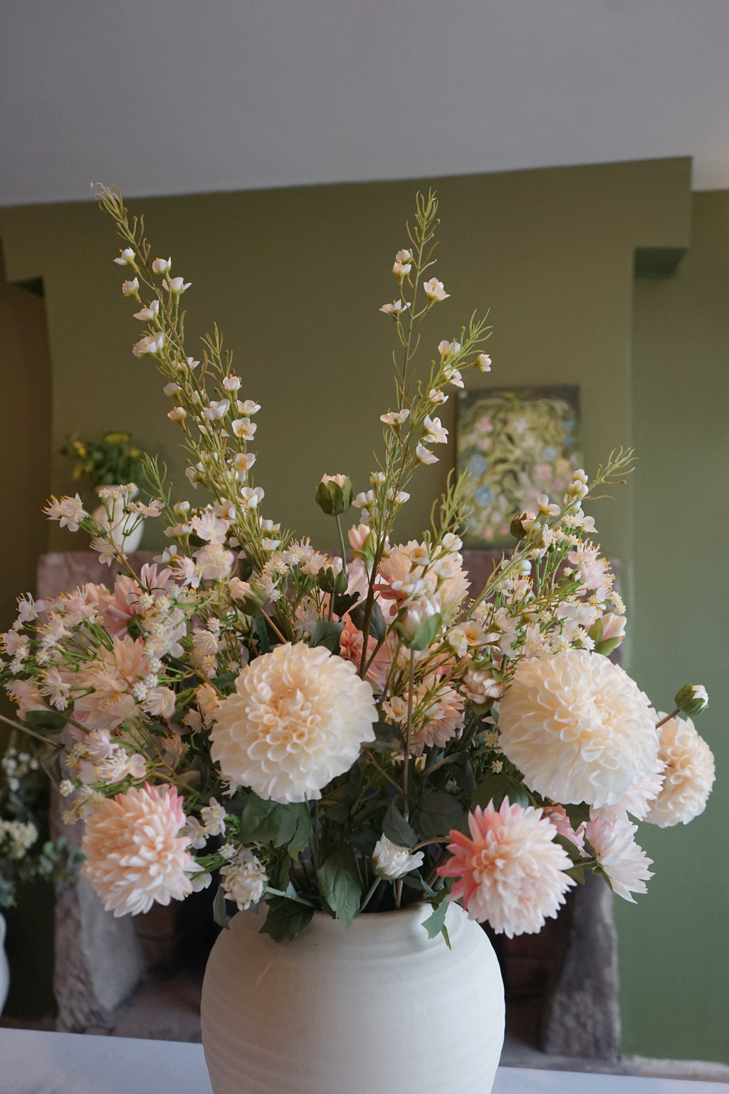 Faux Dahlia Arrangement