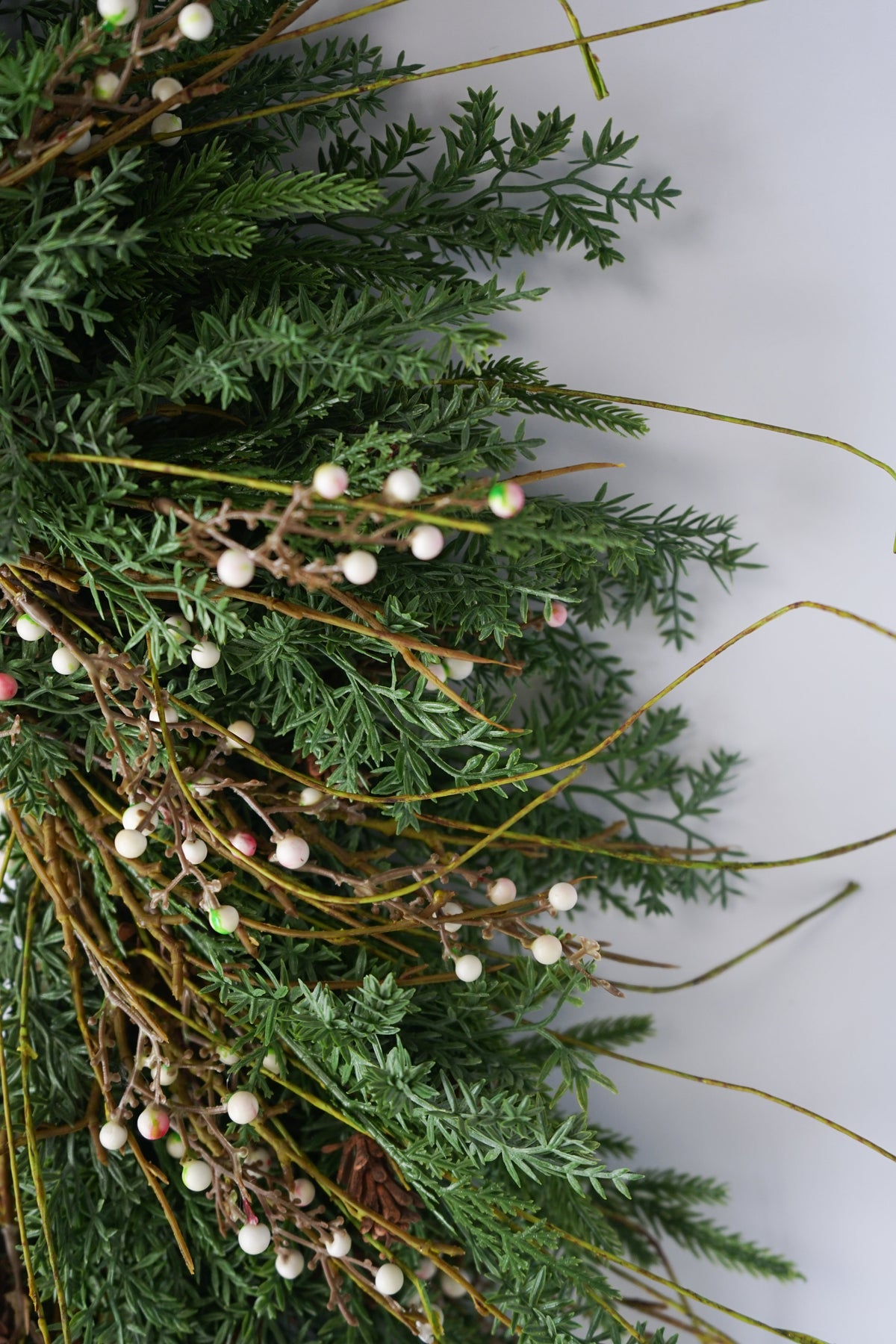 Faux White Berry Wreath