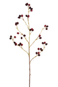 Faux Burgundy Raspberry Stems